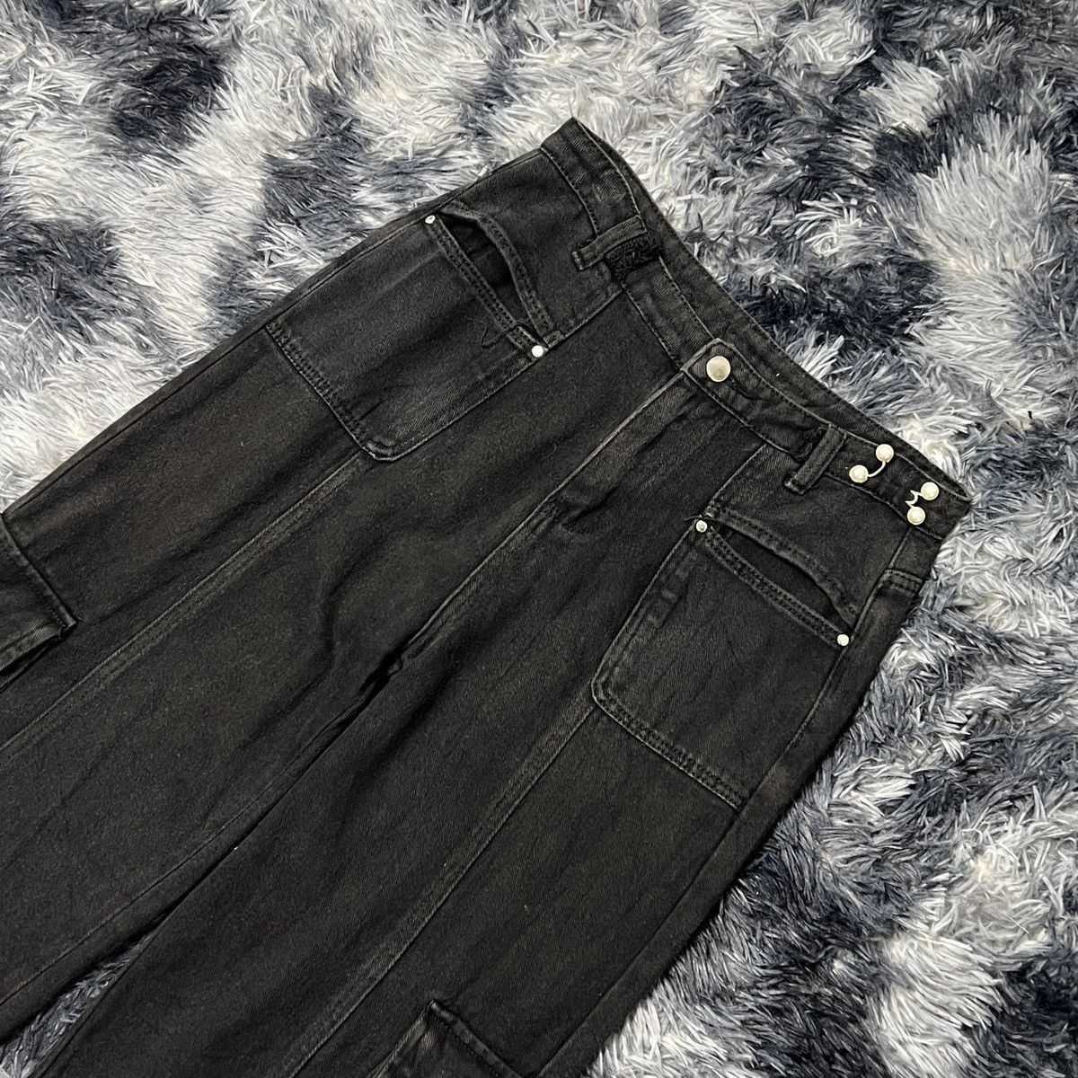 ME+EM Me+em Select Denim Wide Loose Cargo Pant Size 29" - 3 Thumbnail