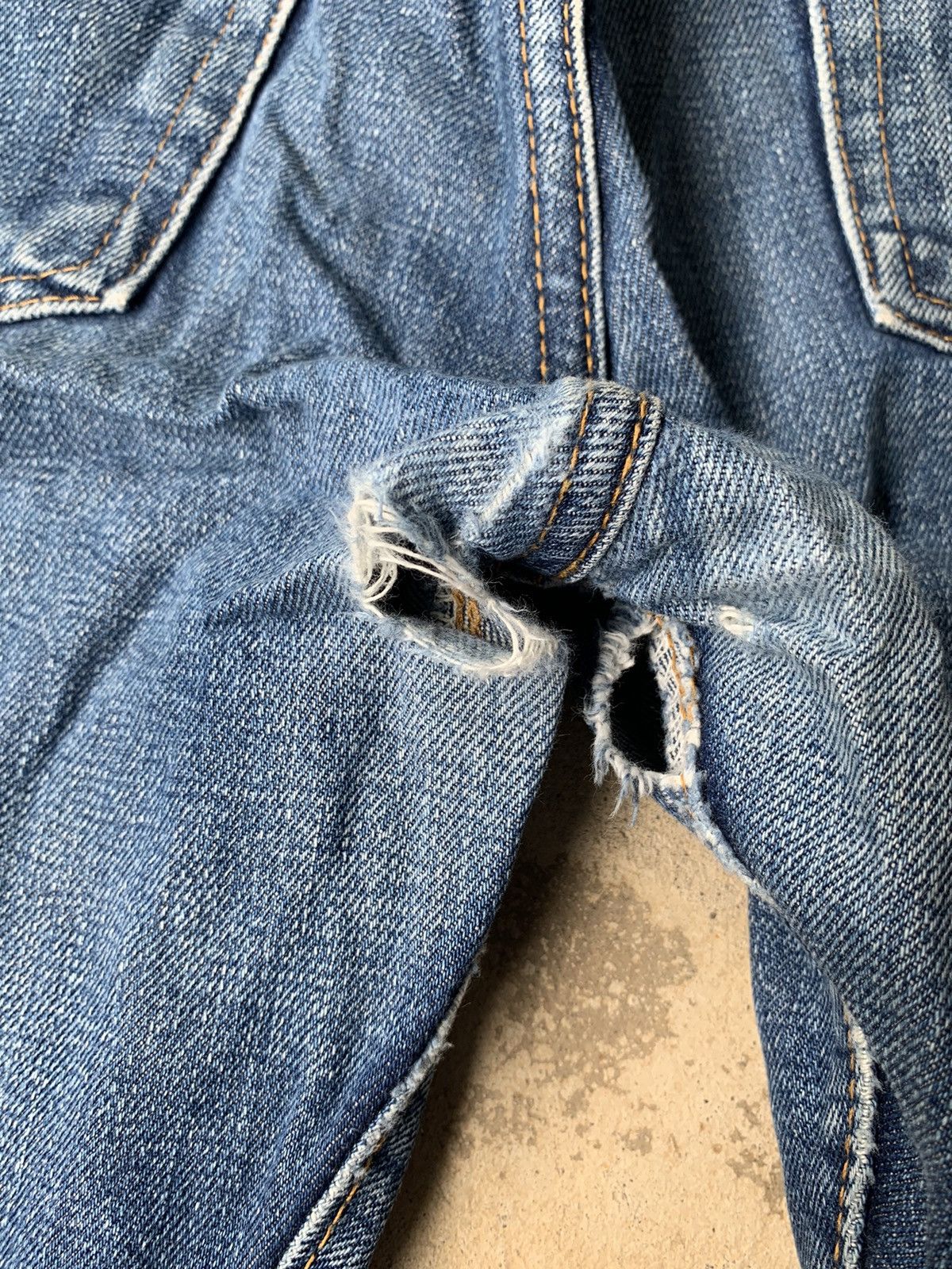 Japanese Brand × RESOLUTE Resolute lot 710 Selvedge Distressed Denim Size US 33 - 18 Thumbnail