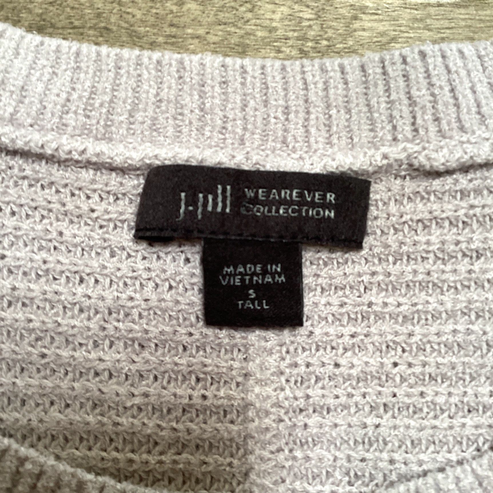 J. Jill J Jill Wearever Sweater Women Small Tall Taupe Ribbed Knit Dolman Long Sleeve Size S / US 4 / IT 40 - 3 Thumbnail