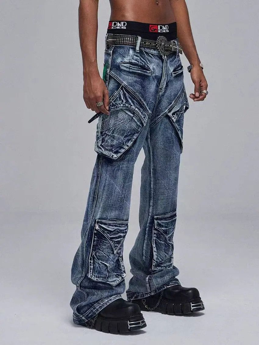 Designer × Japanese Brand Vintage Hip Hop Vibe Street Loose Casual Pants Size US 31 - 1 Thumbnail