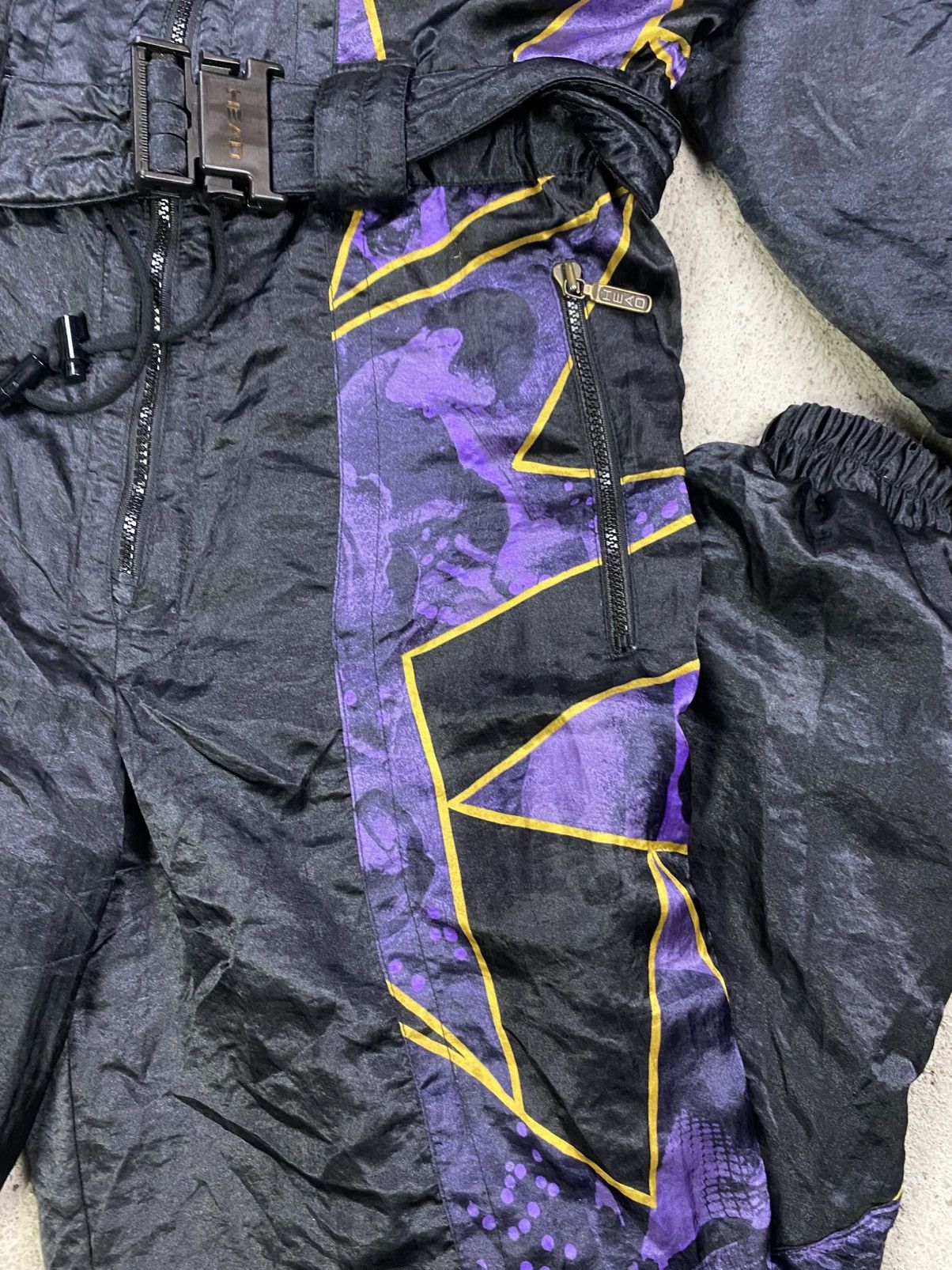 Vintage Head jumpsuit ski suit star of the hill vintage skiing retro Size 27" / US 4 / IT 40 - 7 Thumbnail