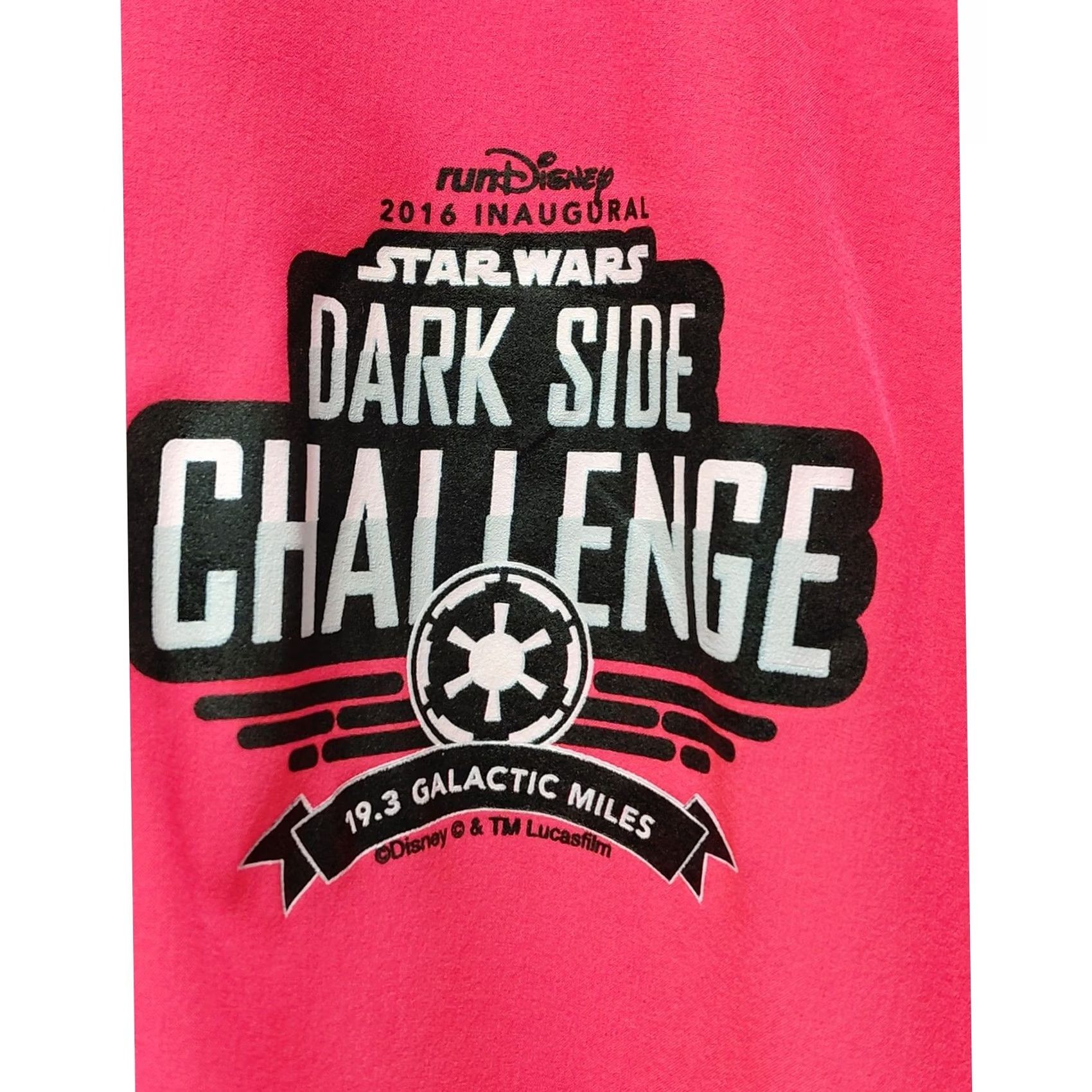 Star Wars VINTAGE Star Wars Dark Side Challenge Jacket 2016 RunDisney Champion Performance Unisex Adults XL Pink Lightweight Reflective Long Sleeve Zip Jacket Size US XL / EU 56 / 4 - 5 Thumbnail