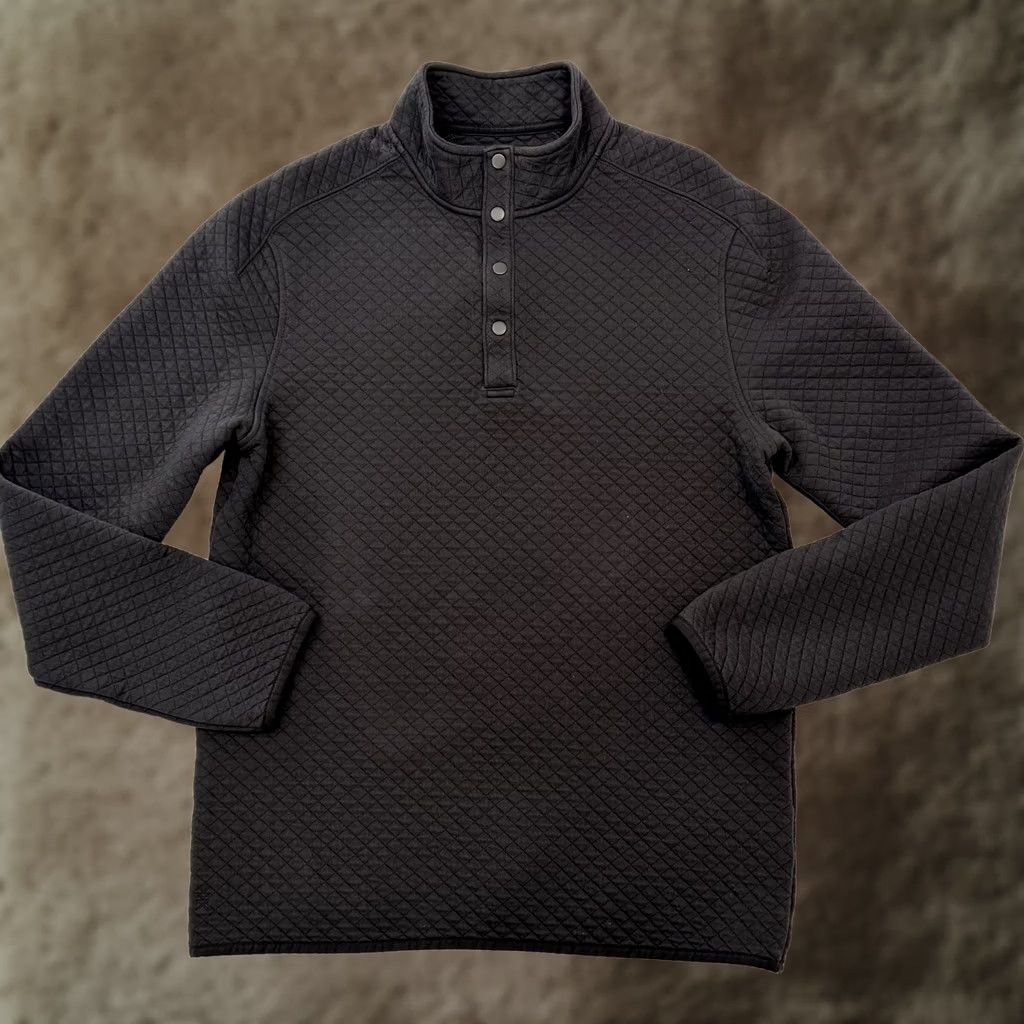 Rhone Rhone Mens Pullover Gray Snap Mock Neck Quilted Long Sleeve Sweatshirt M Size US M / EU 48-50 / 2 - 1 Thumbnail