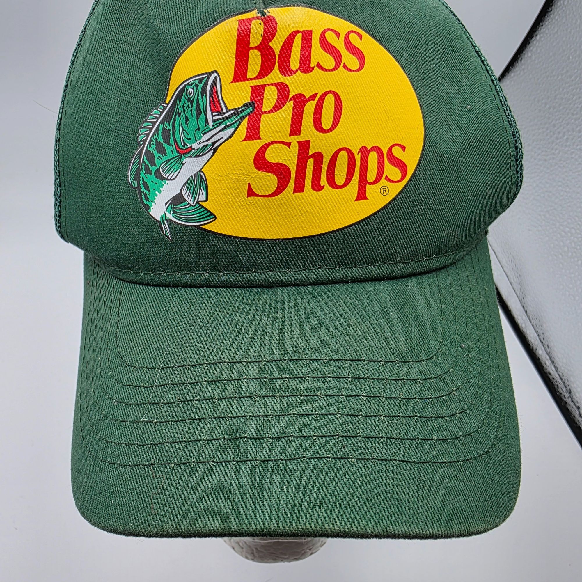 Bass Pro Shops Bass Pro Shops Adjustable Trucker Hat Green Logo Fishing Sna Size ONE SIZE - 10 Thumbnail