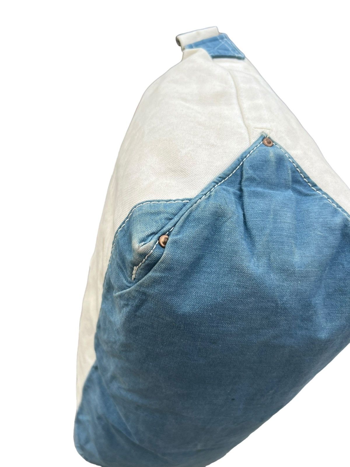 Japanese Brand Vintage Spellbound Patina Dirty Canvas 2 Way Tote Bag Size ONE SIZE - 13 Thumbnail