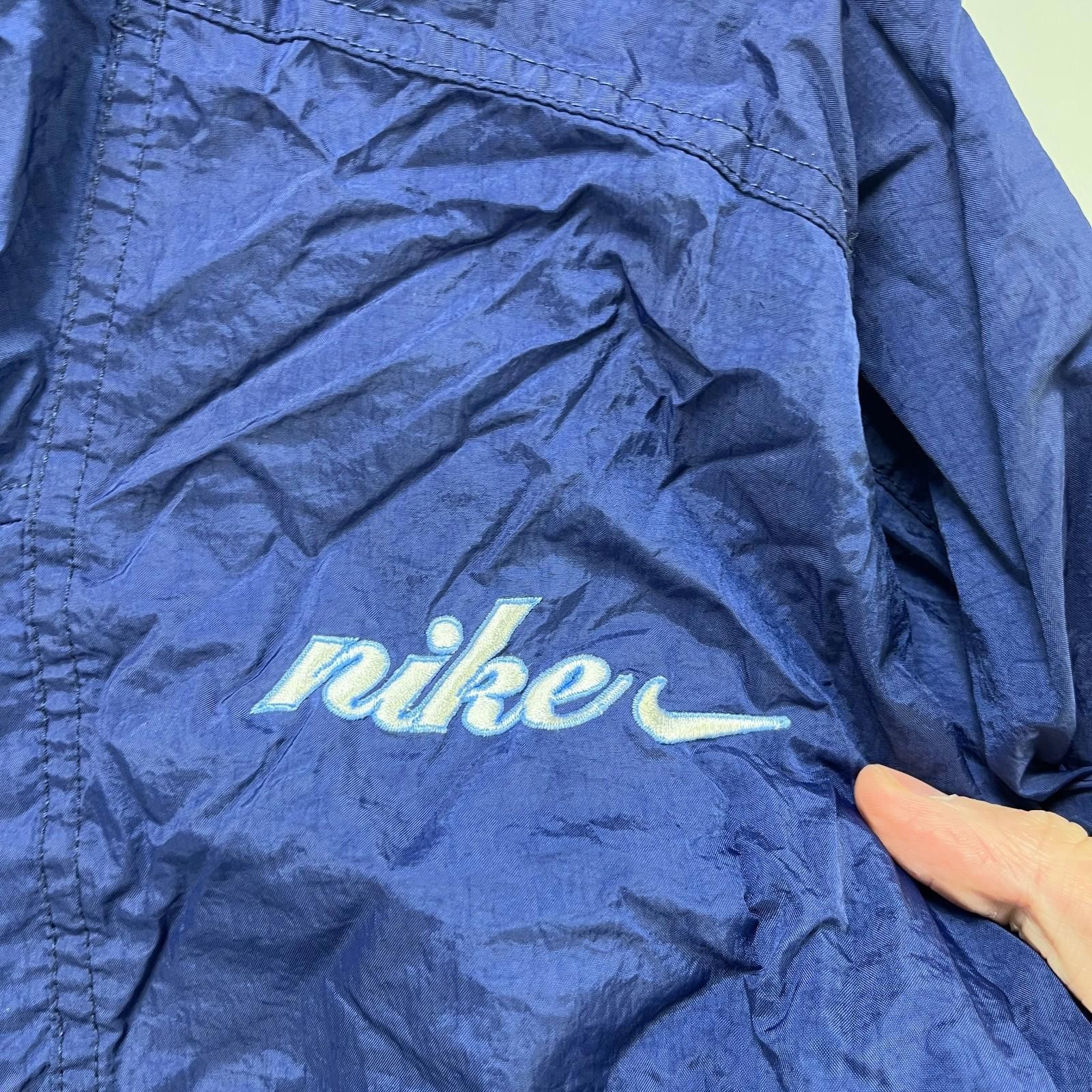 Nike Vintage 90s Nike Hooded Windbreaker Jacket 2XL Big Swoosh Size US XXL / EU 58 / 5 - 6 Thumbnail