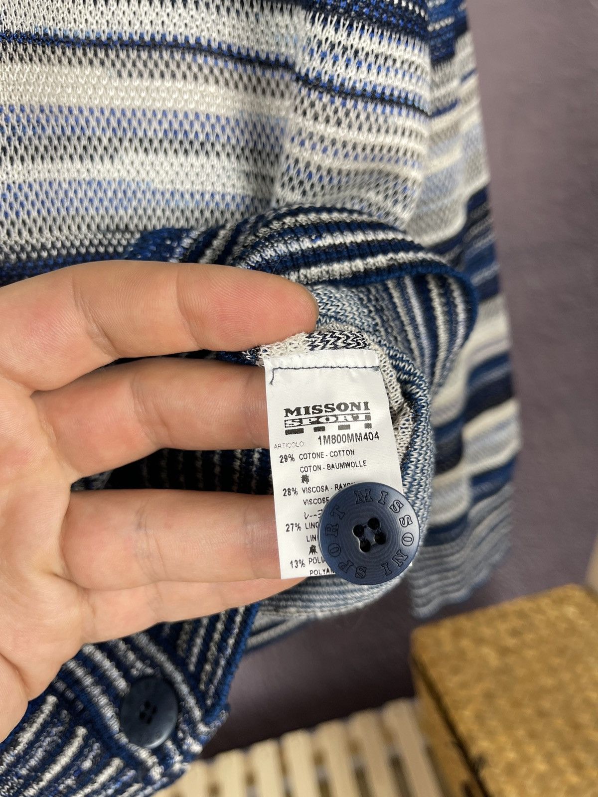 Missoni Missoni Sport cotton linen multicoloured cardigan sweater Size US XL / EU 56 / 4 - 11 Thumbnail