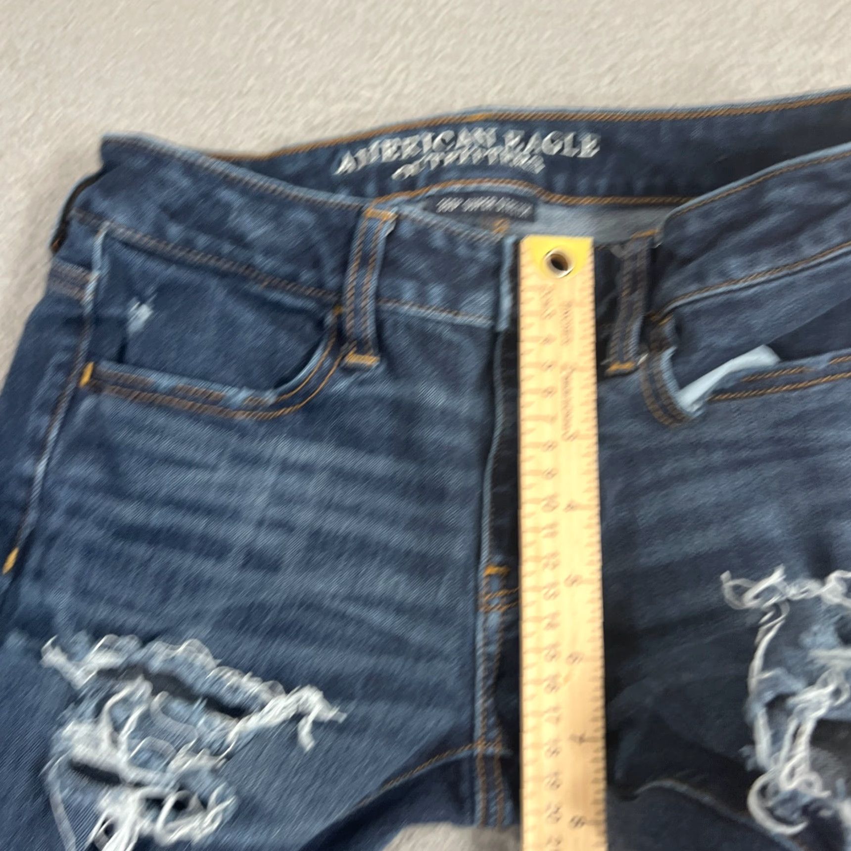 American Eagle Outfitters American Eagle Outfitters Jeans Womens 4 Jegging Distressed Denim Blue Size 27" / US 4 / IT 40 - 3 Thumbnail