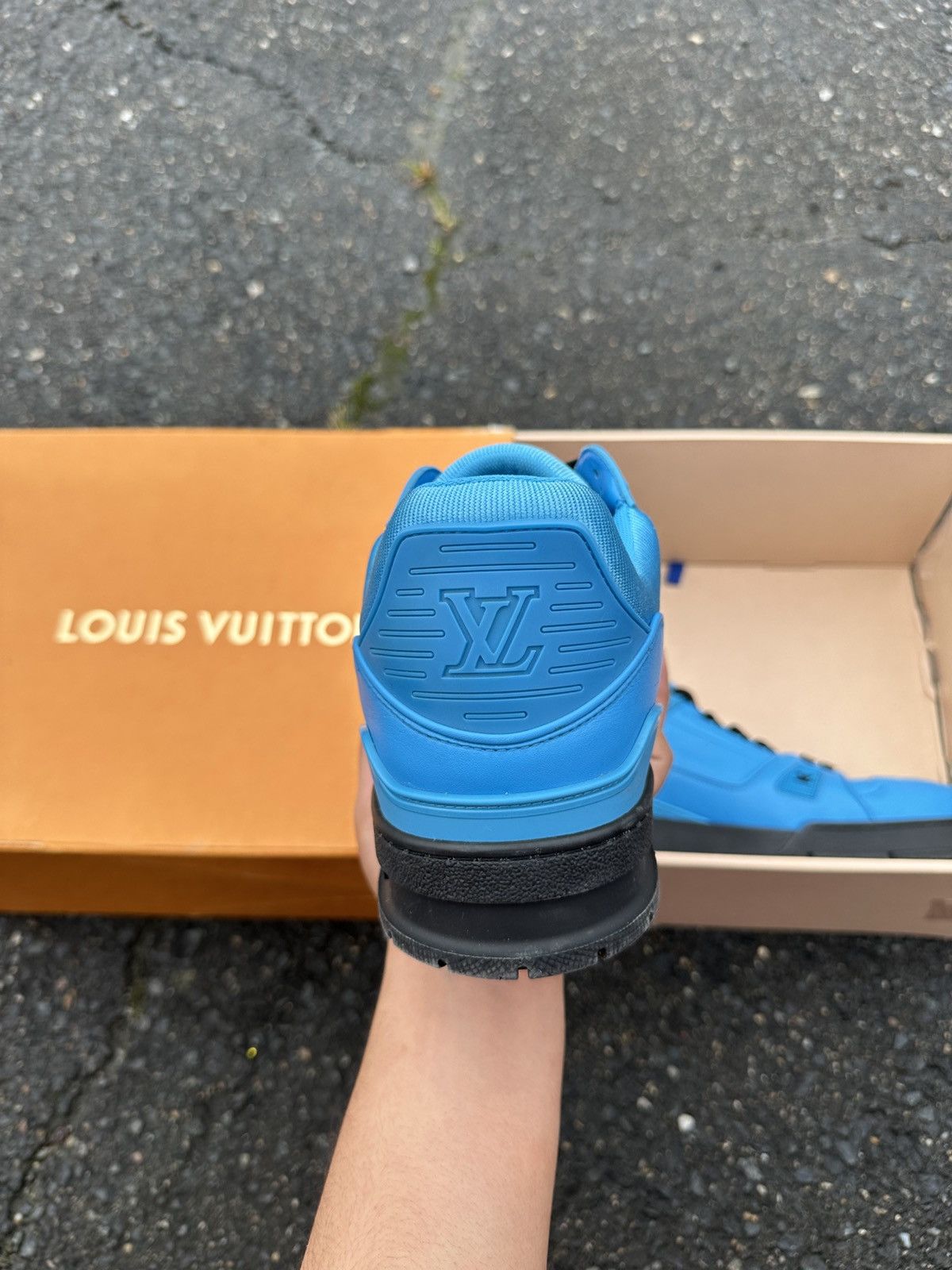Louis Vuitton Louis Vuitton trainer black/Blue Size US 13 / EU 46 - 13 Thumbnail