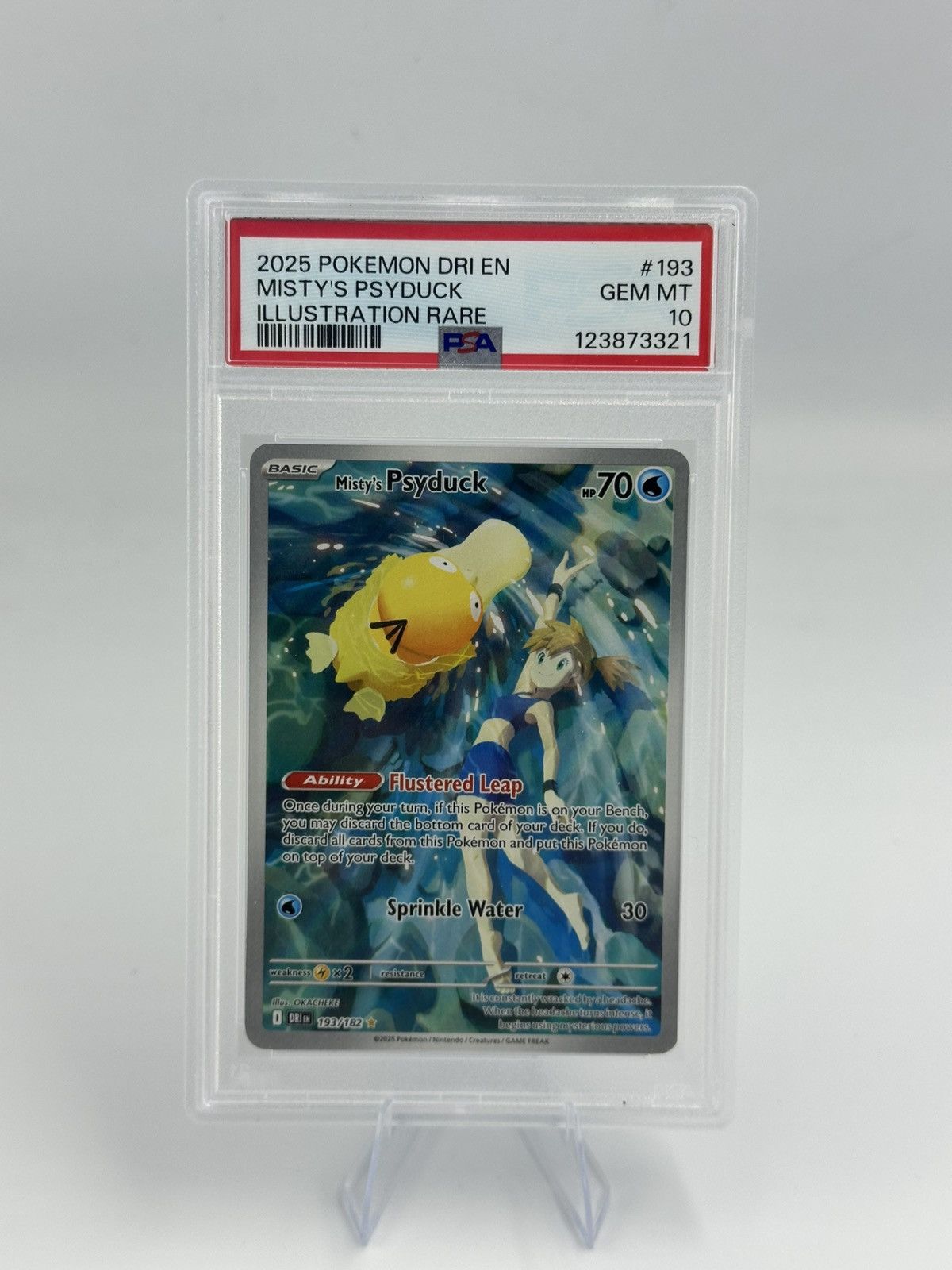 Pokemon 2025 Pokemon Destined R 193 Misty's Psyduck PSA 10 Size ONE SIZE - 1 Thumbnail