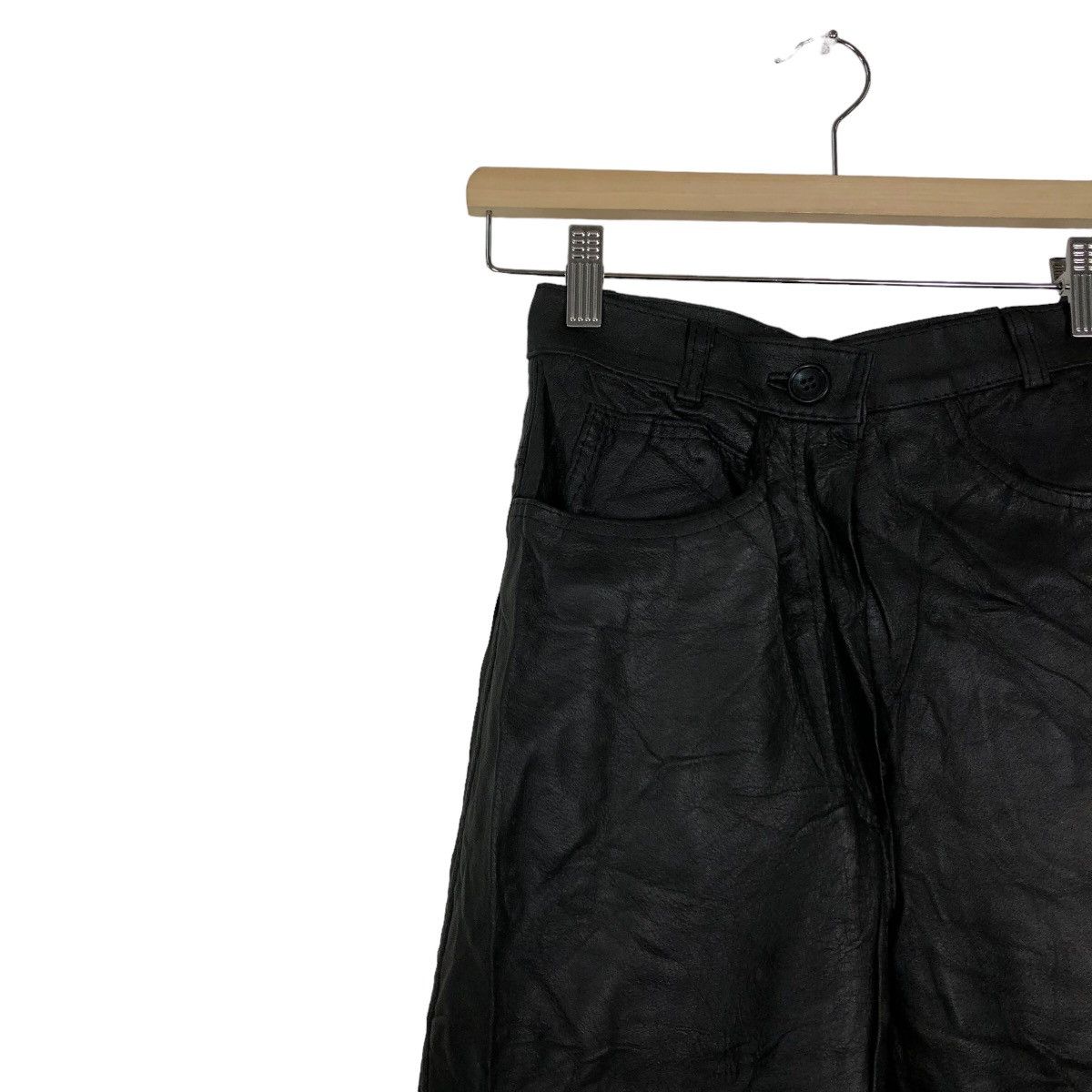 Genuine Leather 🔥90’s Soft Genuine Leather Pants Issey Miyake Japan Size US 26 / EU 42 - 6 Thumbnail