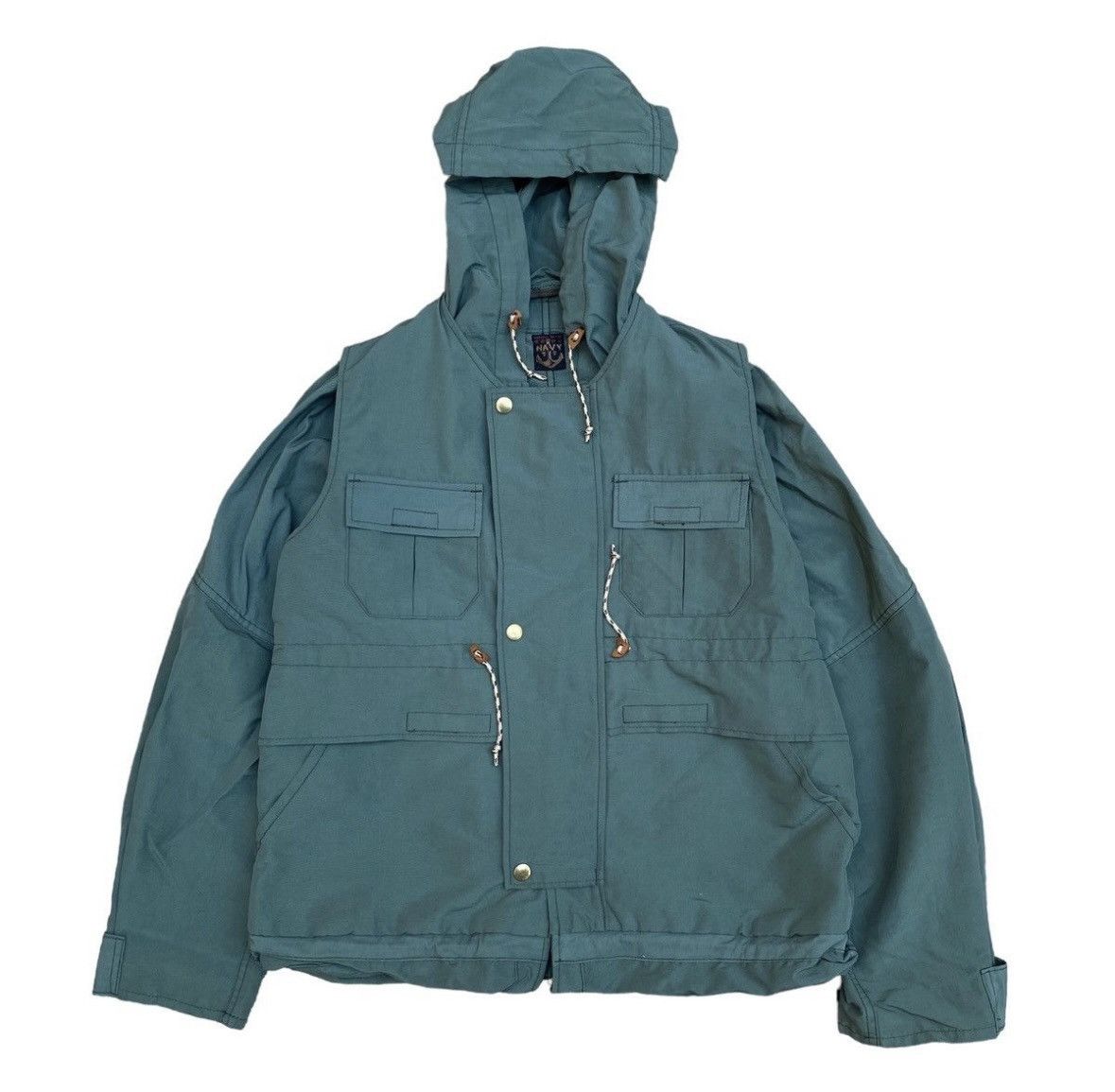 Kapital Kapital Nylon Navy Extendable Jacket Size US S / EU 44-46 / 1 - 1 Thumbnail