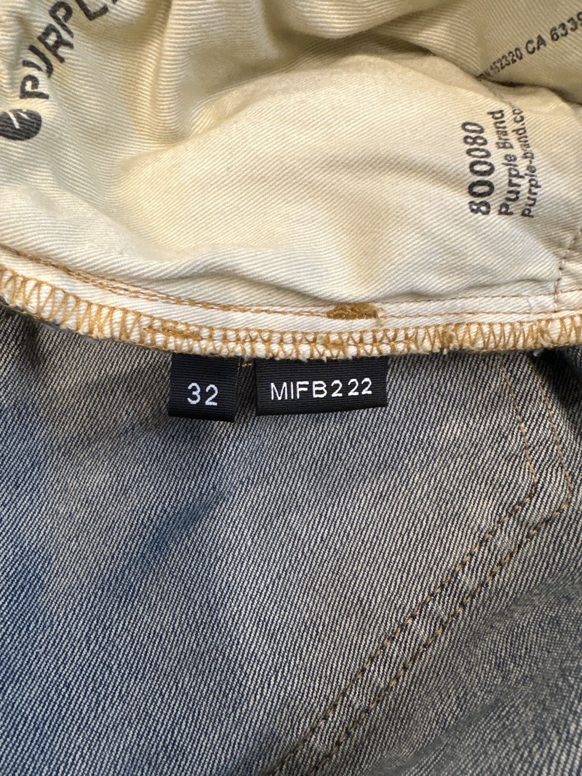 Purple Brand Purple Brand Knee Rip Blue Denim Jeans Size 32 Size US 32 / EU 48 - 6 Thumbnail