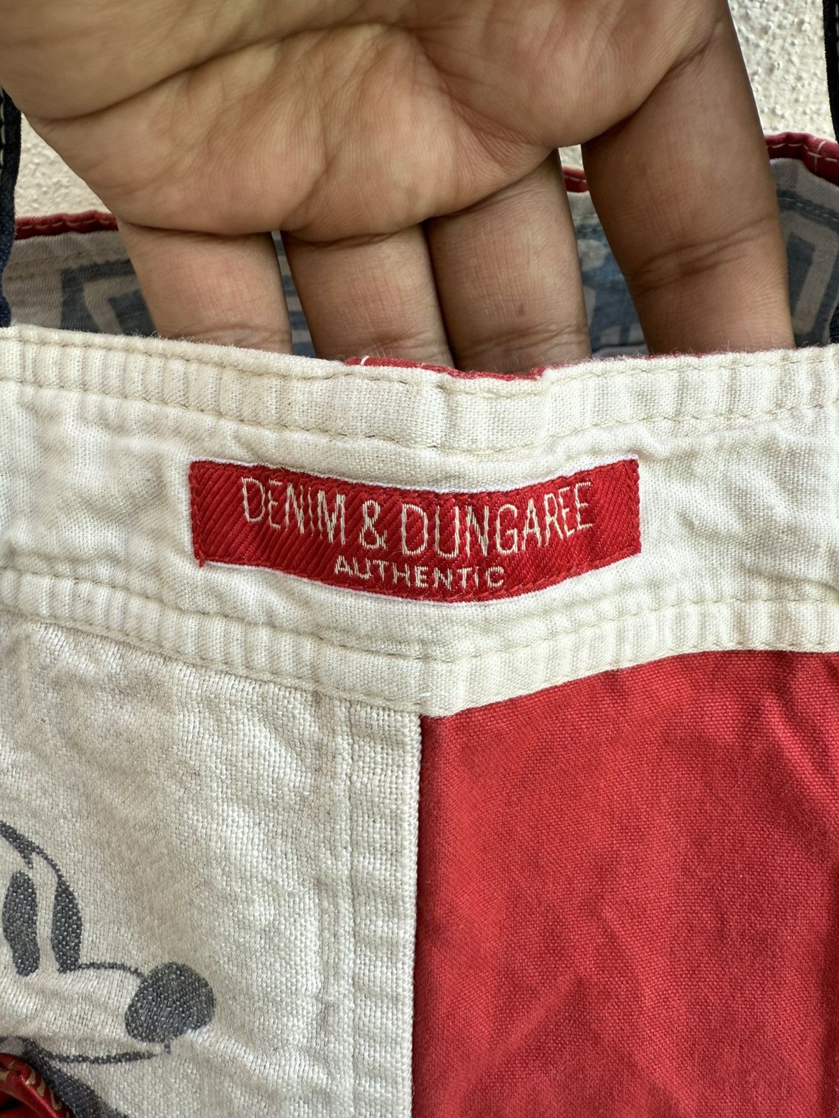 Kapital DENIM & DUNGAREE X MICKEY MOUSE DISNEY TOTE BAG Size ONE SIZE - 8 Thumbnail