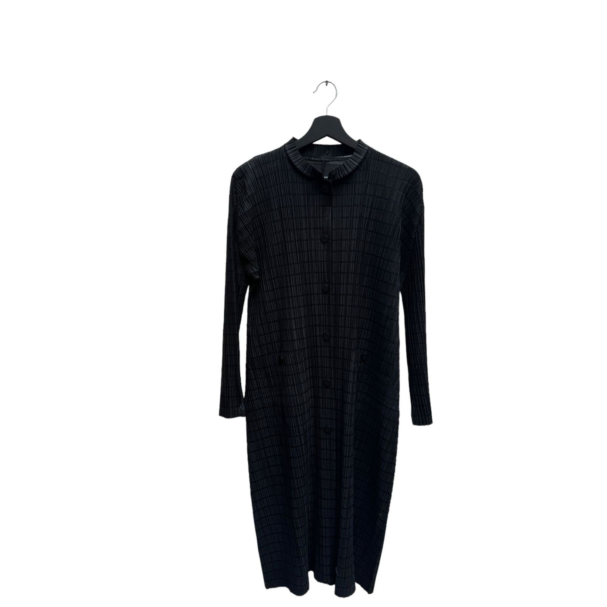 Issey Miyake Black Pleats Please Coat Size M / US 6-8 / IT 42-44 - 3 Thumbnail