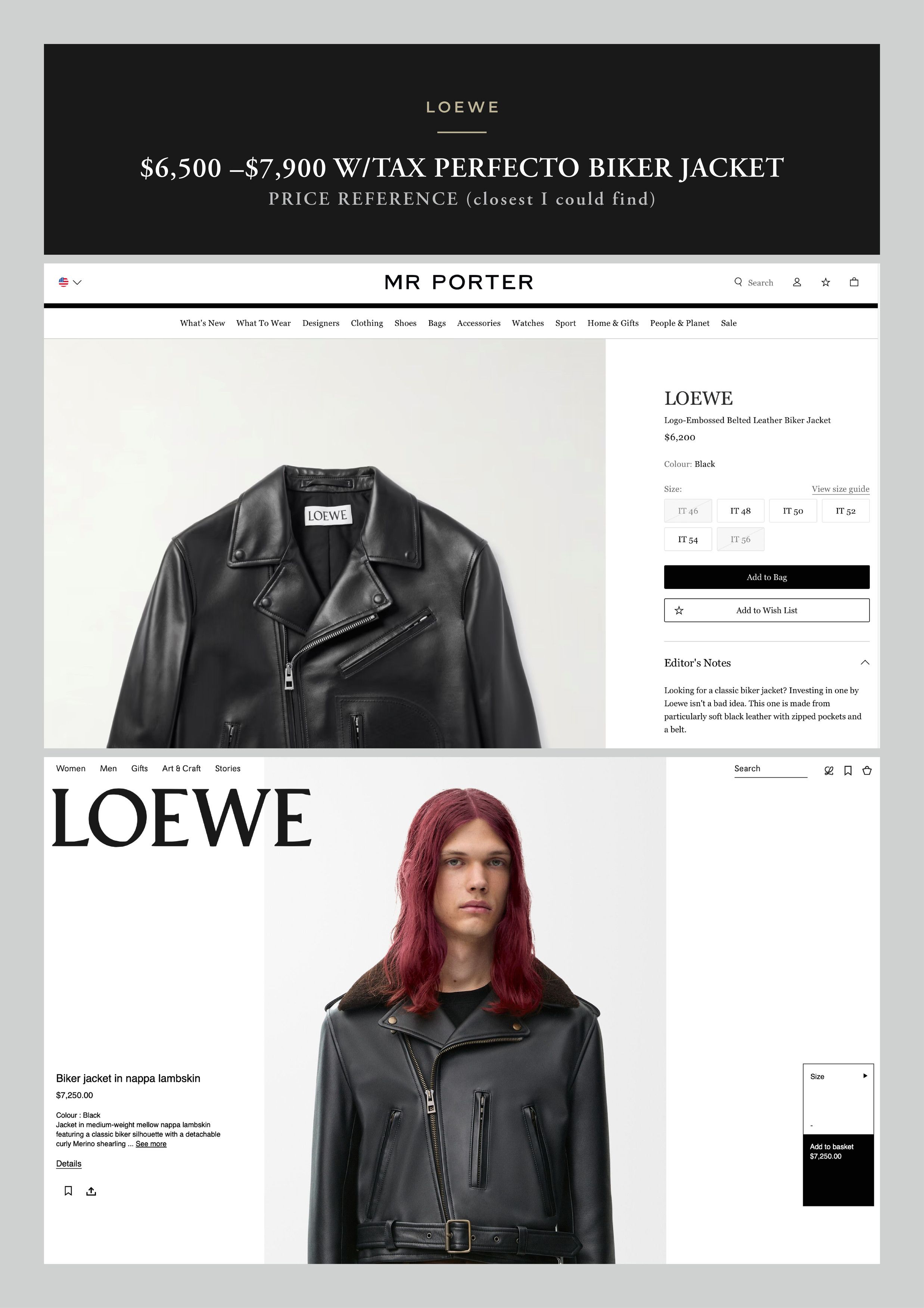 Loewe Collector Piece, Rare LOEWE JW Anderson Suede Biker Size US M / EU 48-50 / 2 - 6 Thumbnail