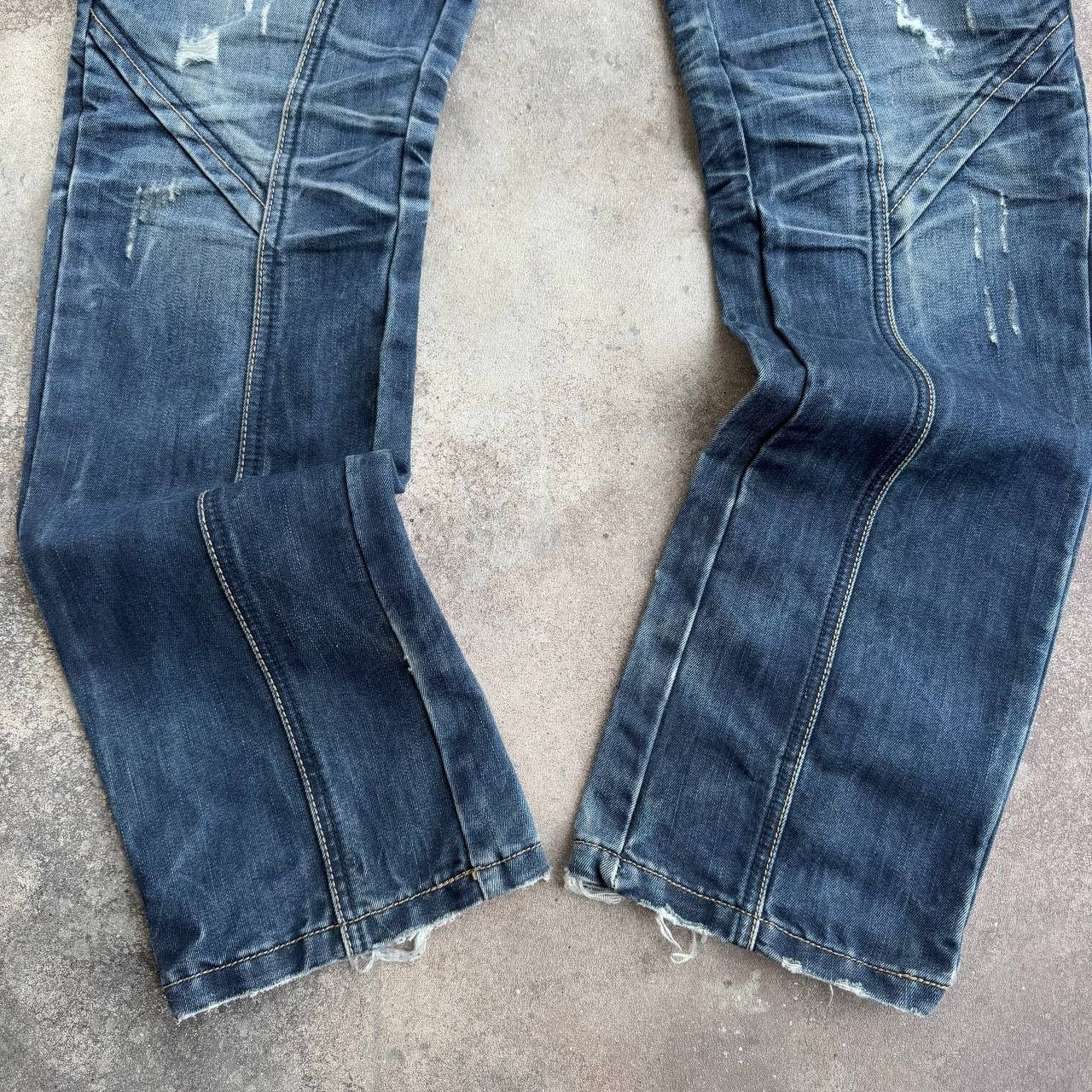 Hysteric Glamour Japan Style Avant Garde Distressed Y2K Washed Jeans Size US 29 - 8 Thumbnail