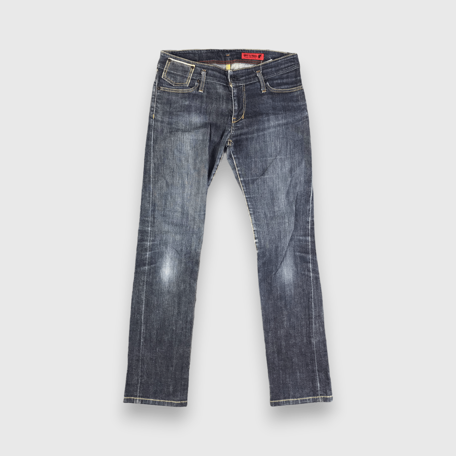 Vintage Vintage Blue Wash Back Number Selvedge Jeans-J2980 Size US 32 / EU 48 - 1 Thumbnail