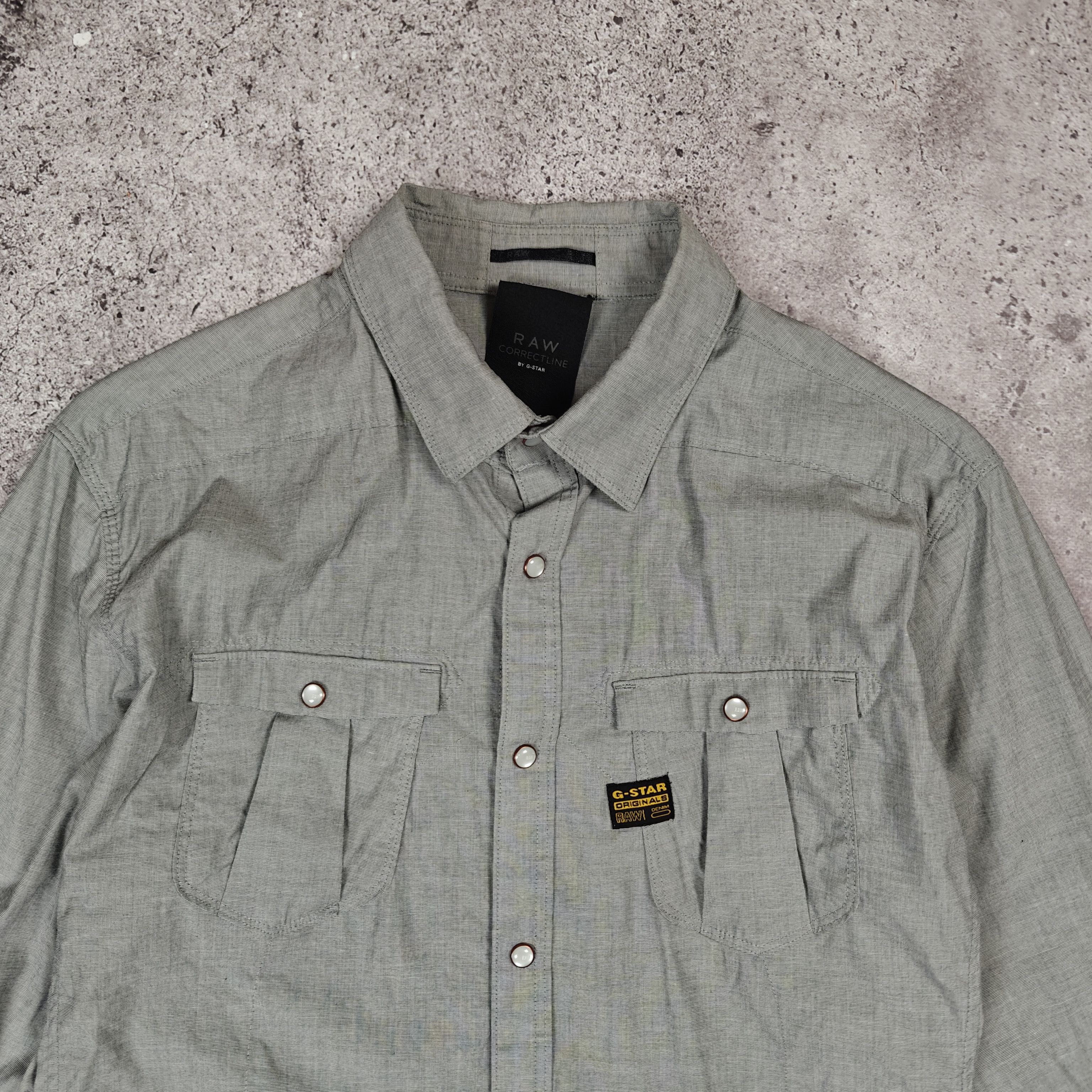 G-Star G-Star Raw Western Shirt Gray size XL Size US XL / EU 56 / 4 - 2 Thumbnail