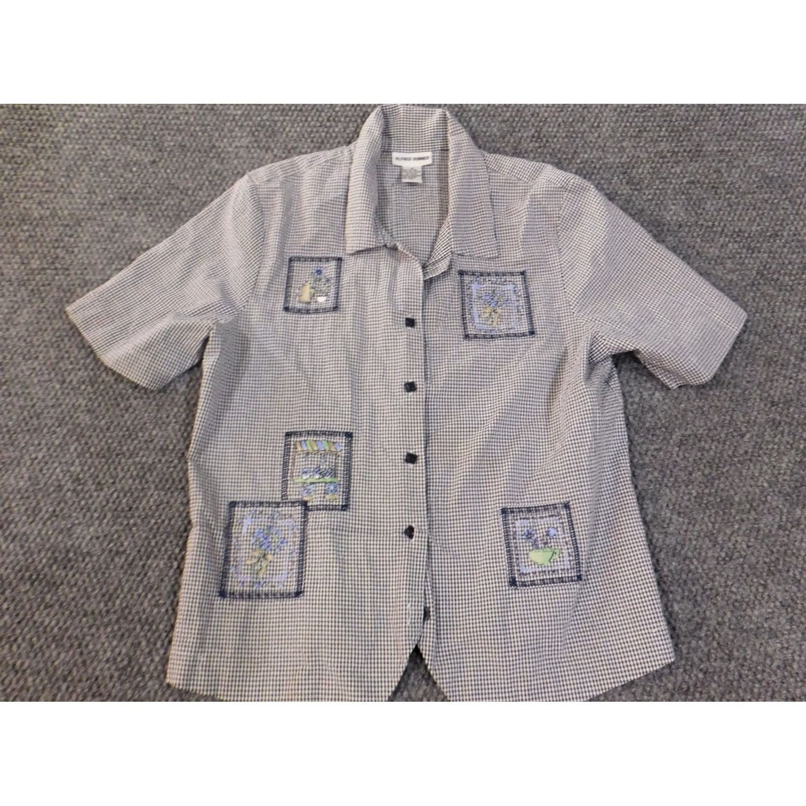 Vintage Alfred Dunner Button-Up Shirt Womens Size XL / US 12-14 / IT 48-50 - 5 Thumbnail