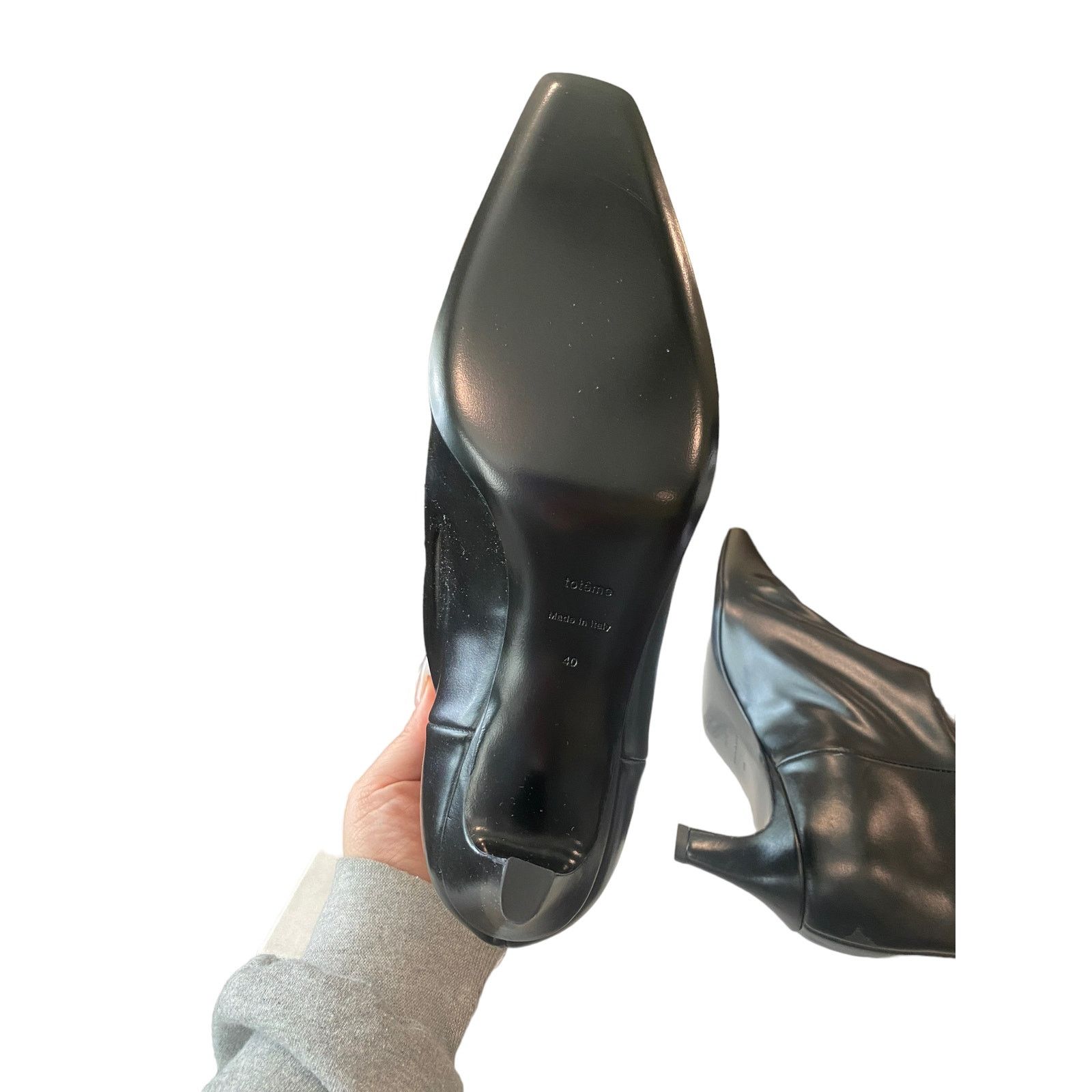 REVOLVE TOTEME 60mm leather ankle boots Black 40 Size US 10 / IT 40 - 11 Thumbnail