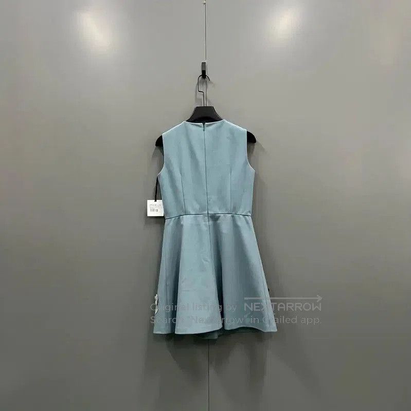Valentino Valentino Sleeveless Summer Blue-Gray Dress . Size XXS / US 00 / IT 34 - 2 Thumbnail