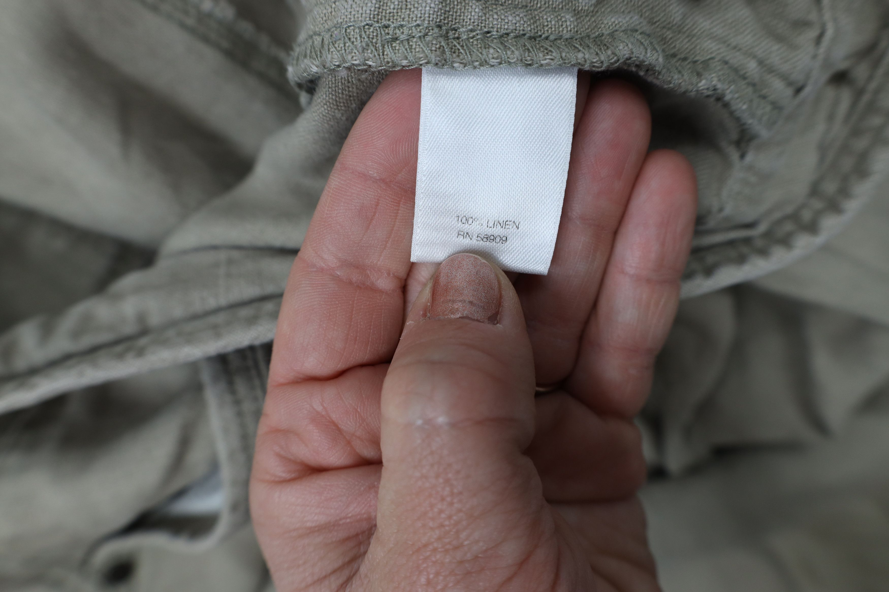 Vintage Vintage 90s Streetwear Linen Wide Leg Chino Pants Beige Size US 36 / EU 52 - 7 Thumbnail
