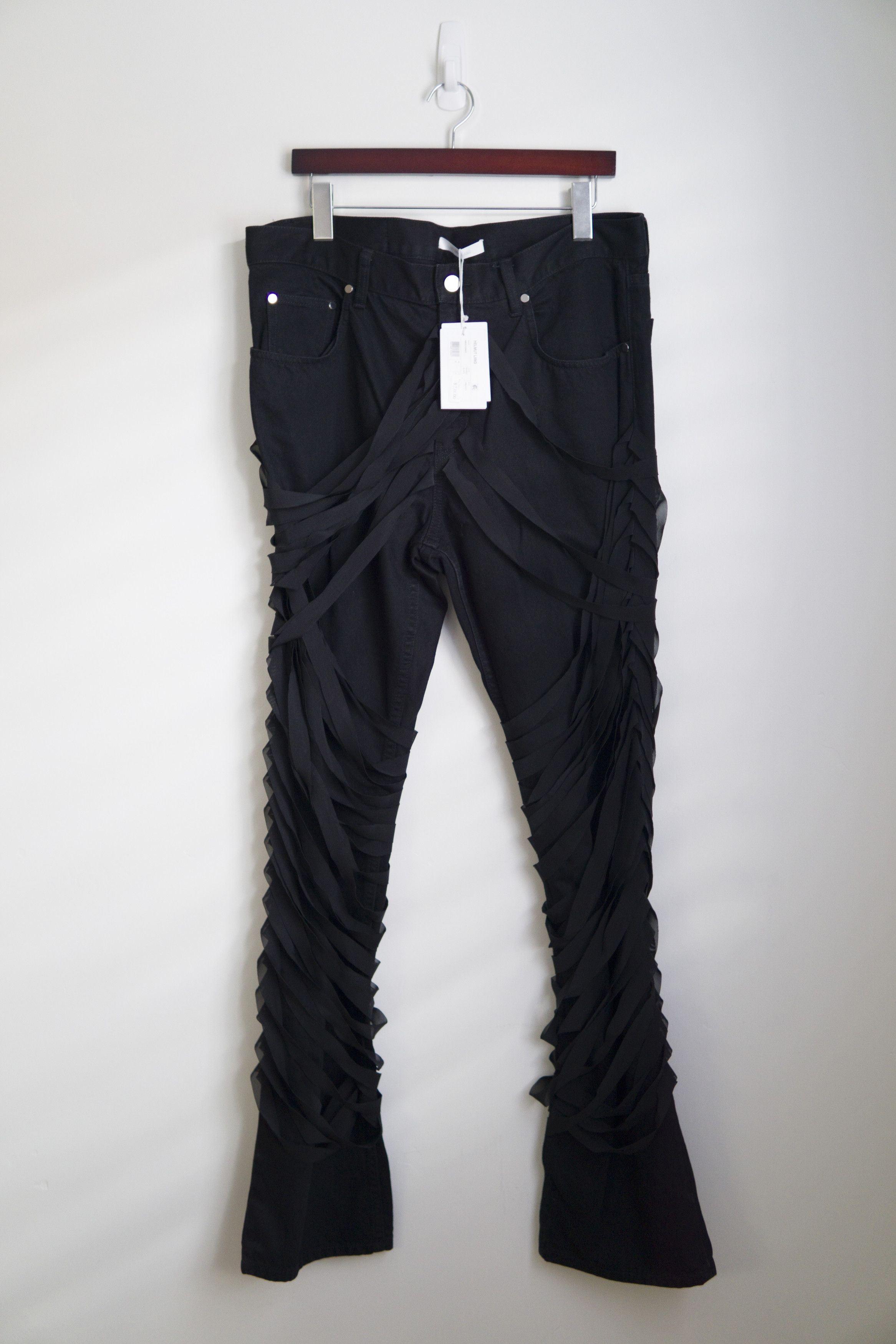 パンツ 03ss Helmut Lang RUBBER TIRE PRINT 33 Helmut Lang 03ss Helmut Lang Rubber Tire Print Denim Pants | Grailed