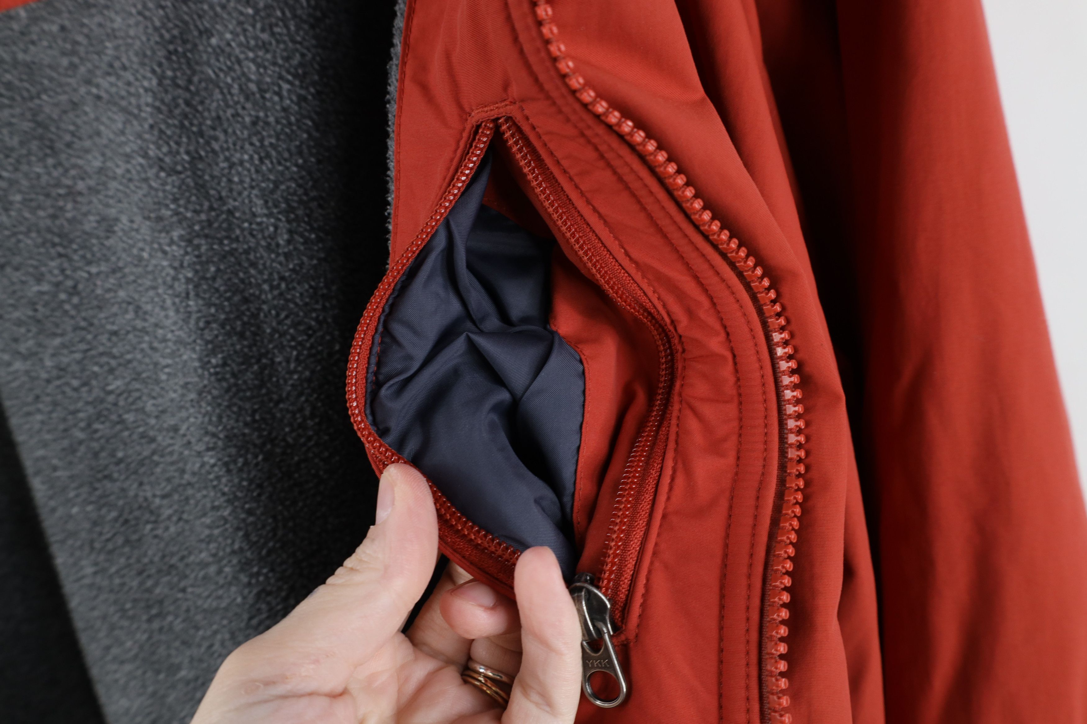 L.L. Bean Vintage LL Bean Fleece Lined Full Zip Bomber Jacket Orange Size US L / EU 52-54 / 3 - 12 Thumbnail