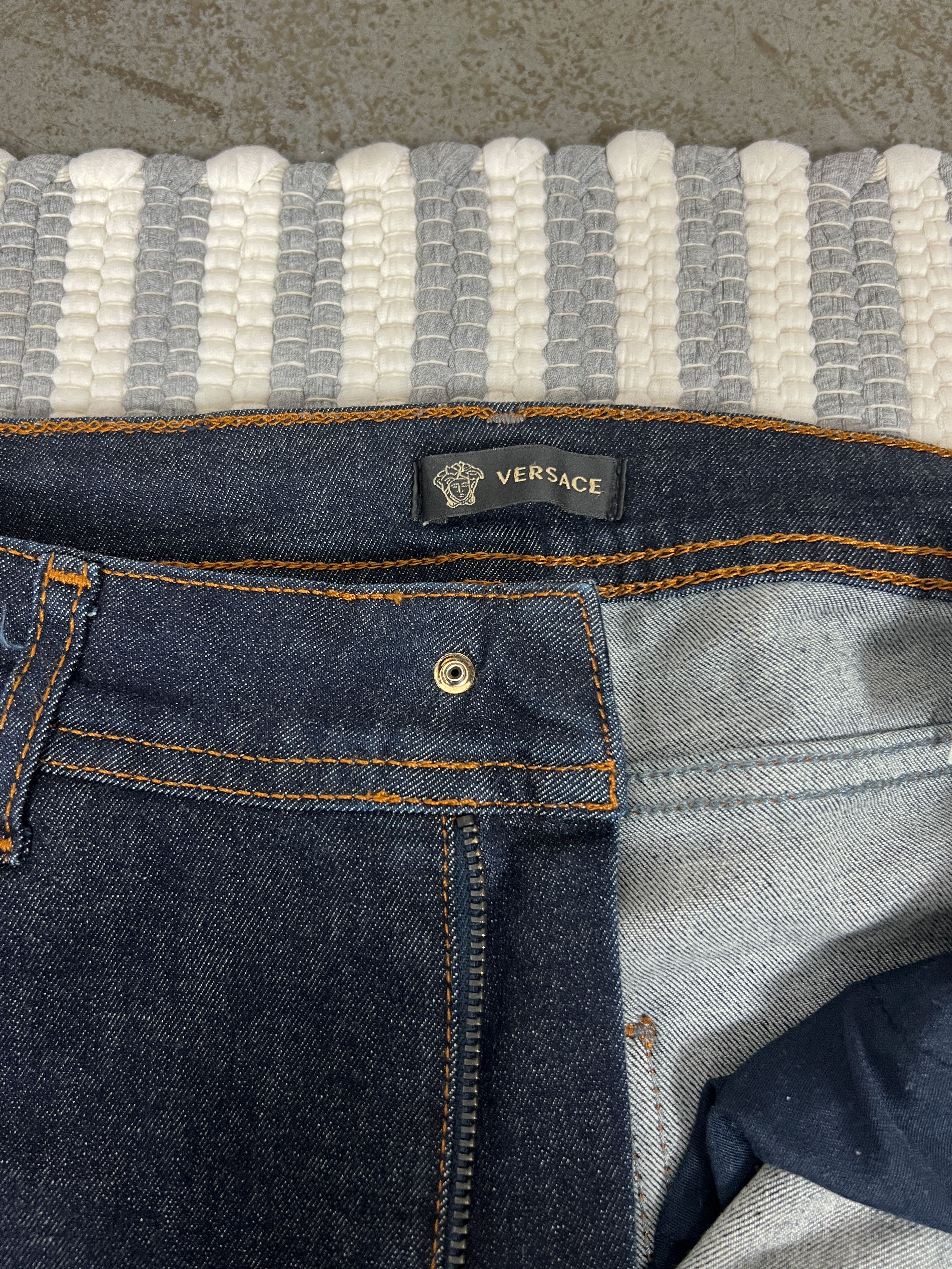 Jean Versace Skinny Denim Pants Jeans Size 29" - 7 Thumbnail