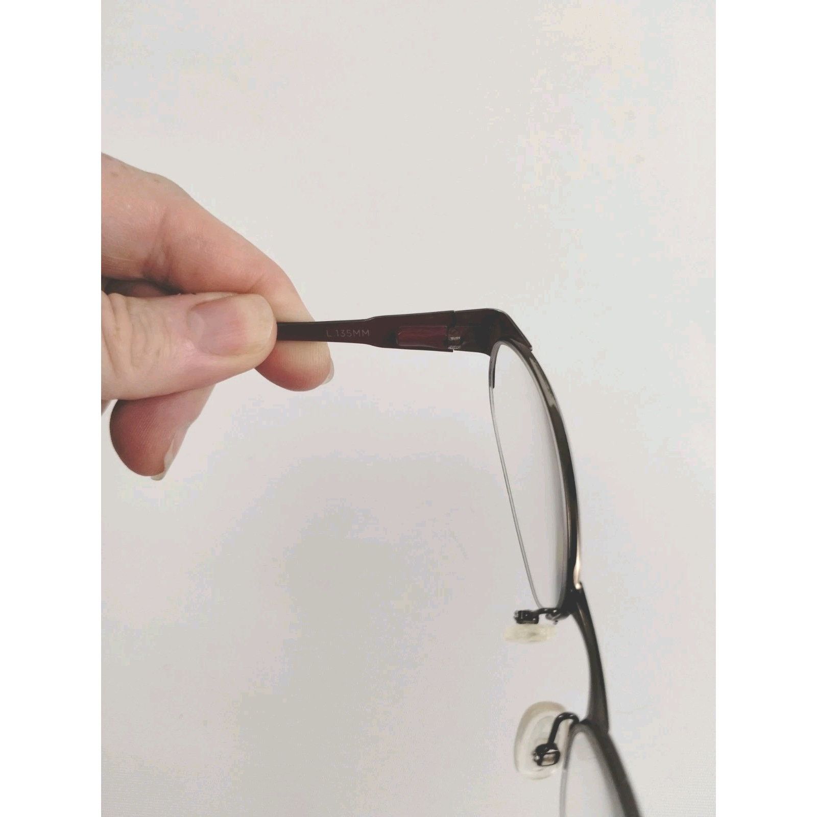 Cole Haan Cole Haan Eyeglasses Frames Brown Maroon / Burgundy CH1007 Size ONE SIZE - 9 Thumbnail