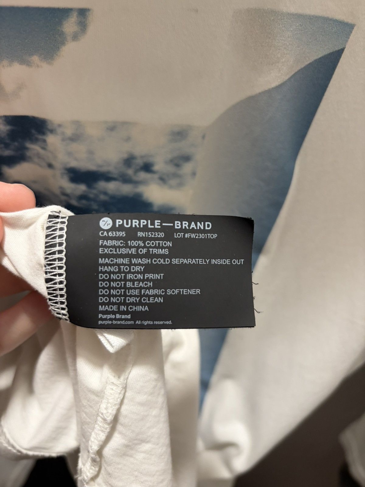 Purple Brand Purple Brand Sky Tee Size US M / EU 48-50 / 2 - 4 Thumbnail