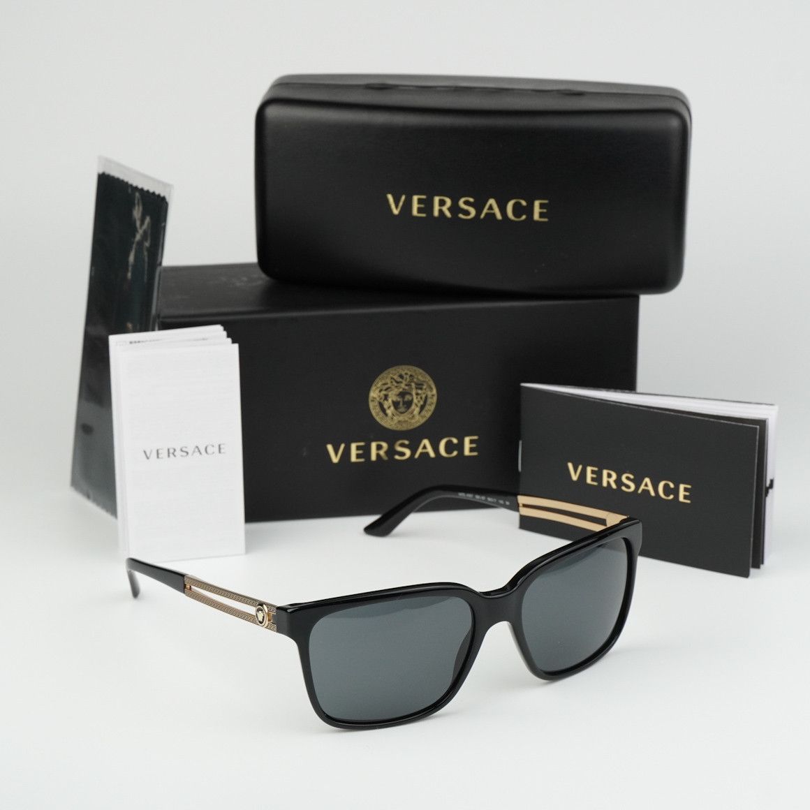 Versace NEW Versace VE4307 GB1/87 Square Unisex Sunglasses Size ONE SIZE - 9 Thumbnail