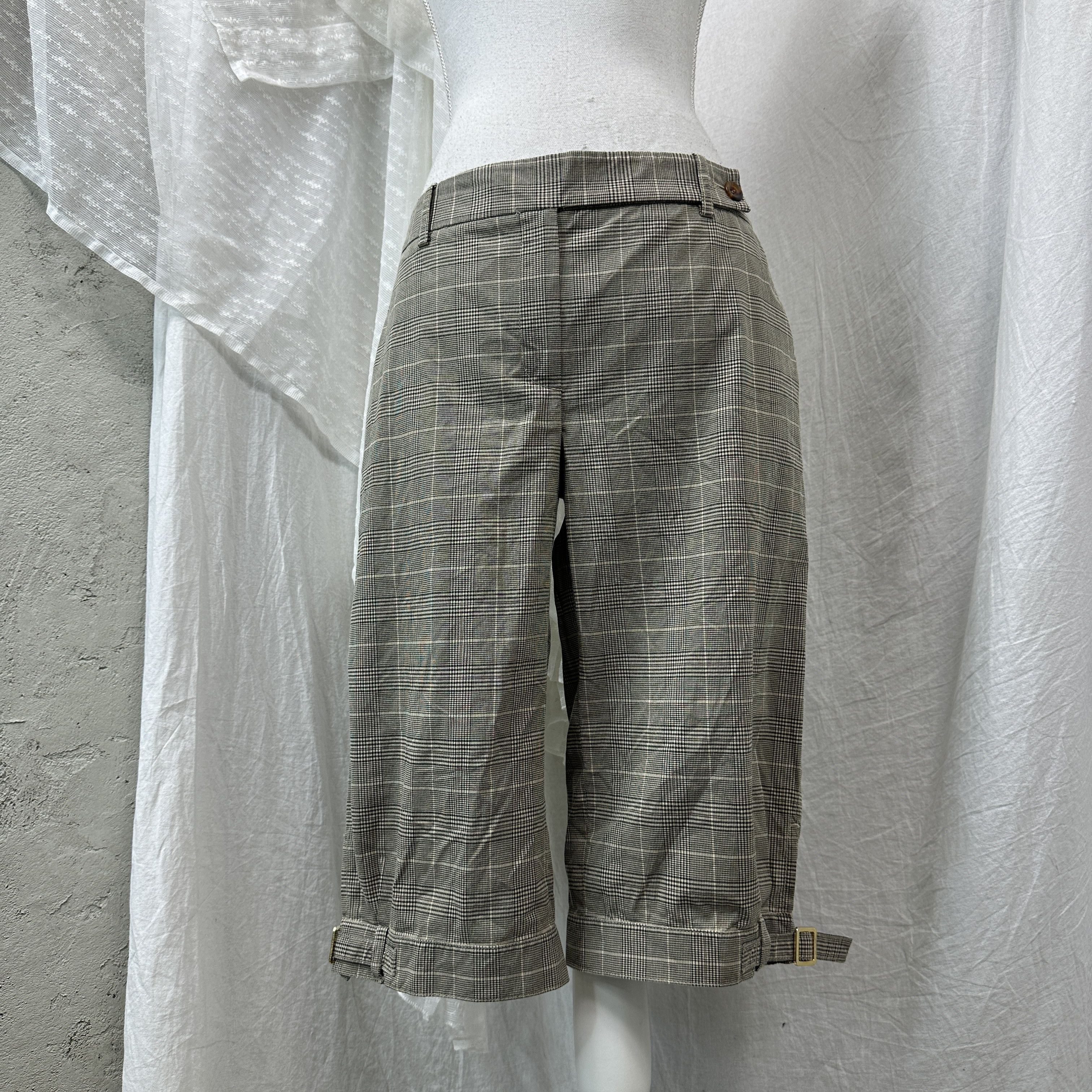 Vintage Vintage Office Siren Tartan Capri Checkered Pants 00s Size 27" / US 4 / IT 40 - 1 Thumbnail