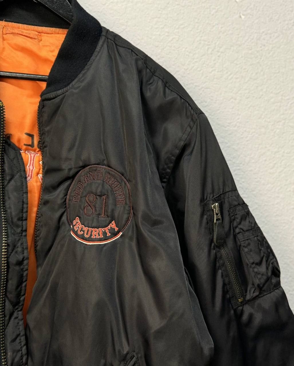 Vintage Okamoto Security MA1 Bomber Jacket Faded Size US L / EU 52-54 / 3 - 4 Thumbnail