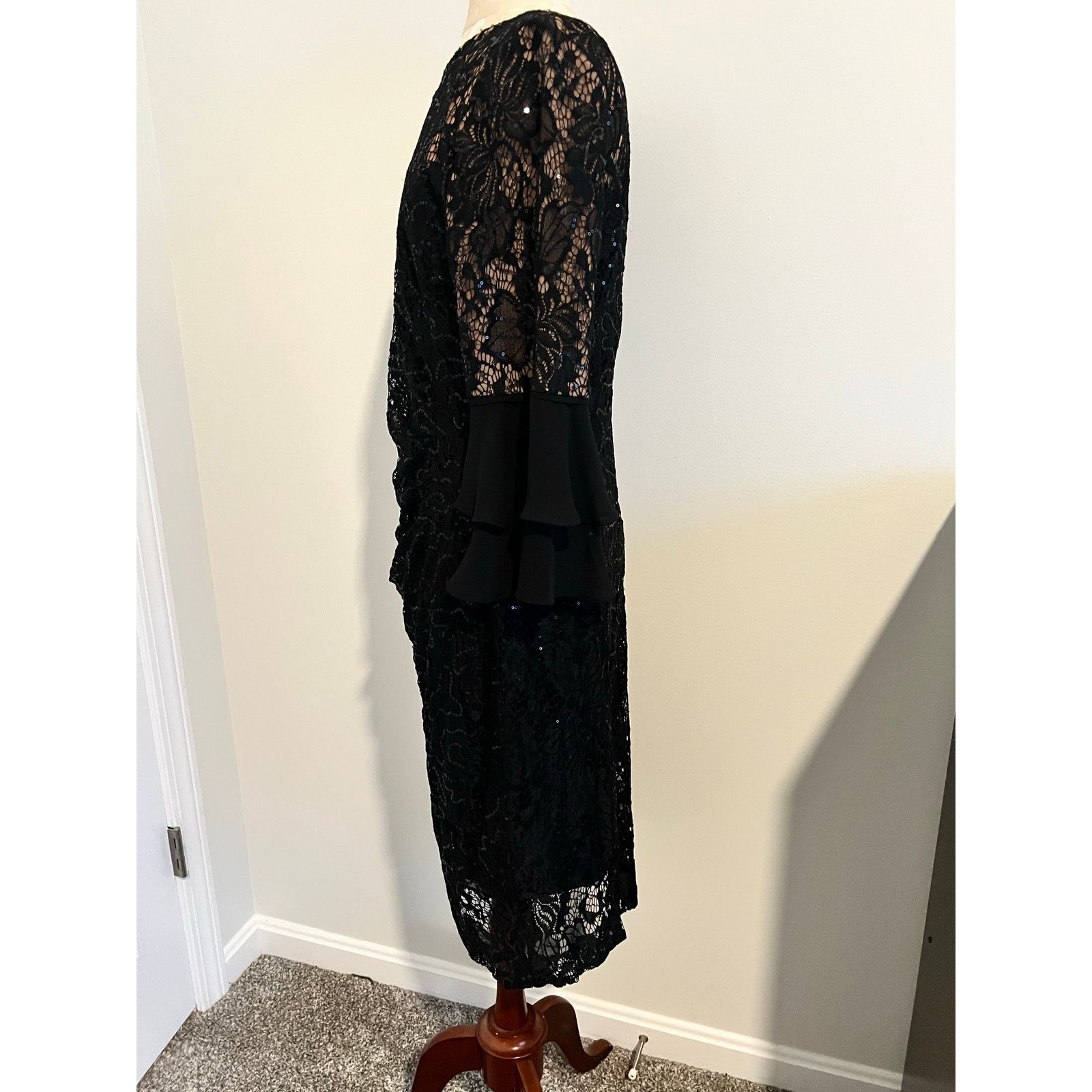 Lauren Ralph Lauren Lauren Ralph Lauren Floral Lace Knee Length Dress Size 14 Size XL / US 12-14 / IT 48-50 - 3 Thumbnail