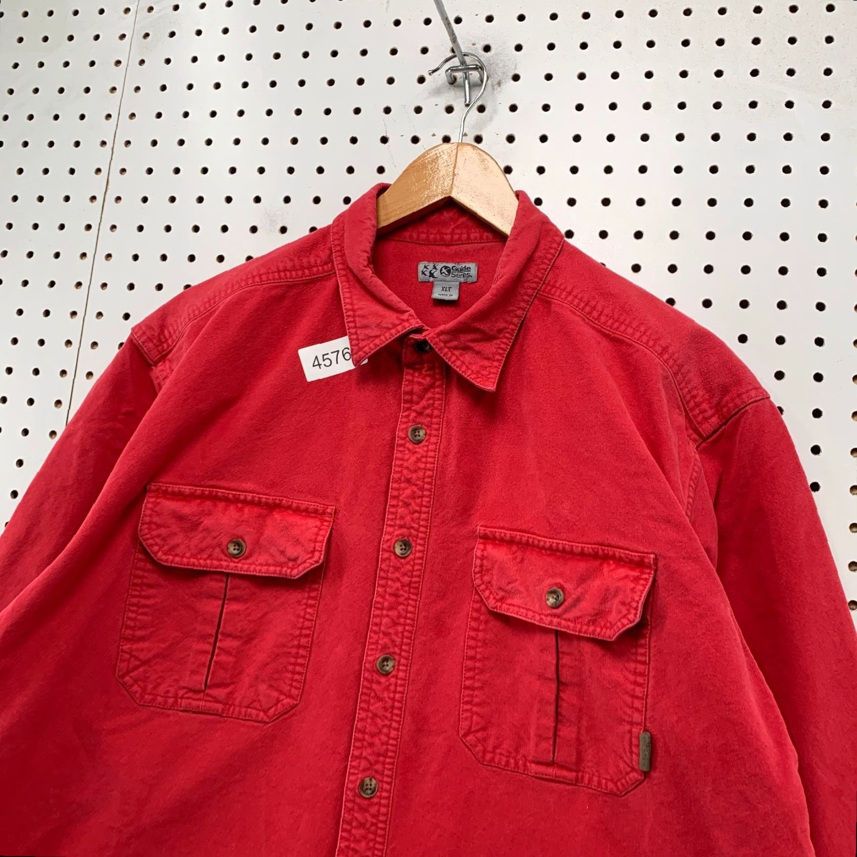 Vintage VINTAGE Gander Mountain Guide Series Button Shirt Men XLT Red Heavyweight Chamois Canvas Size US XL / EU 56 / 4 - 4 Thumbnail