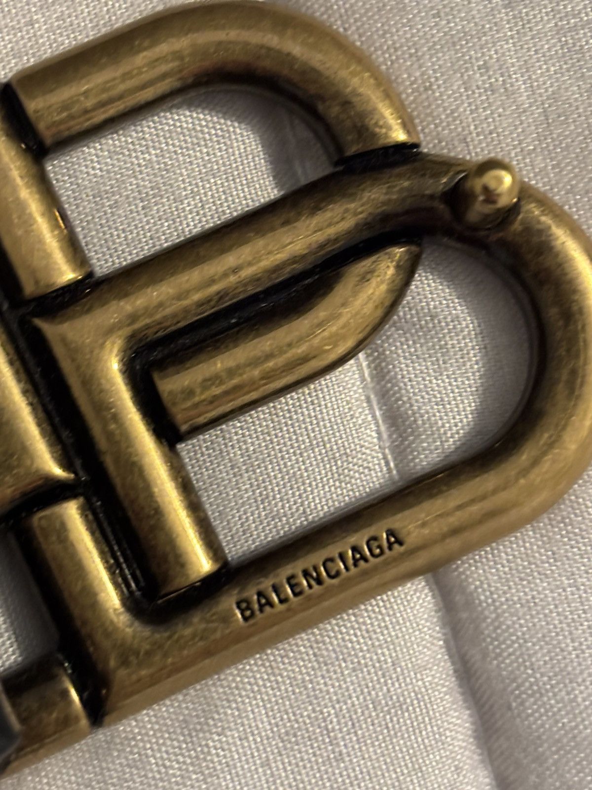 Balenciaga Balenciaga BB Large Belt Black Size ONE SIZE - 7 Thumbnail