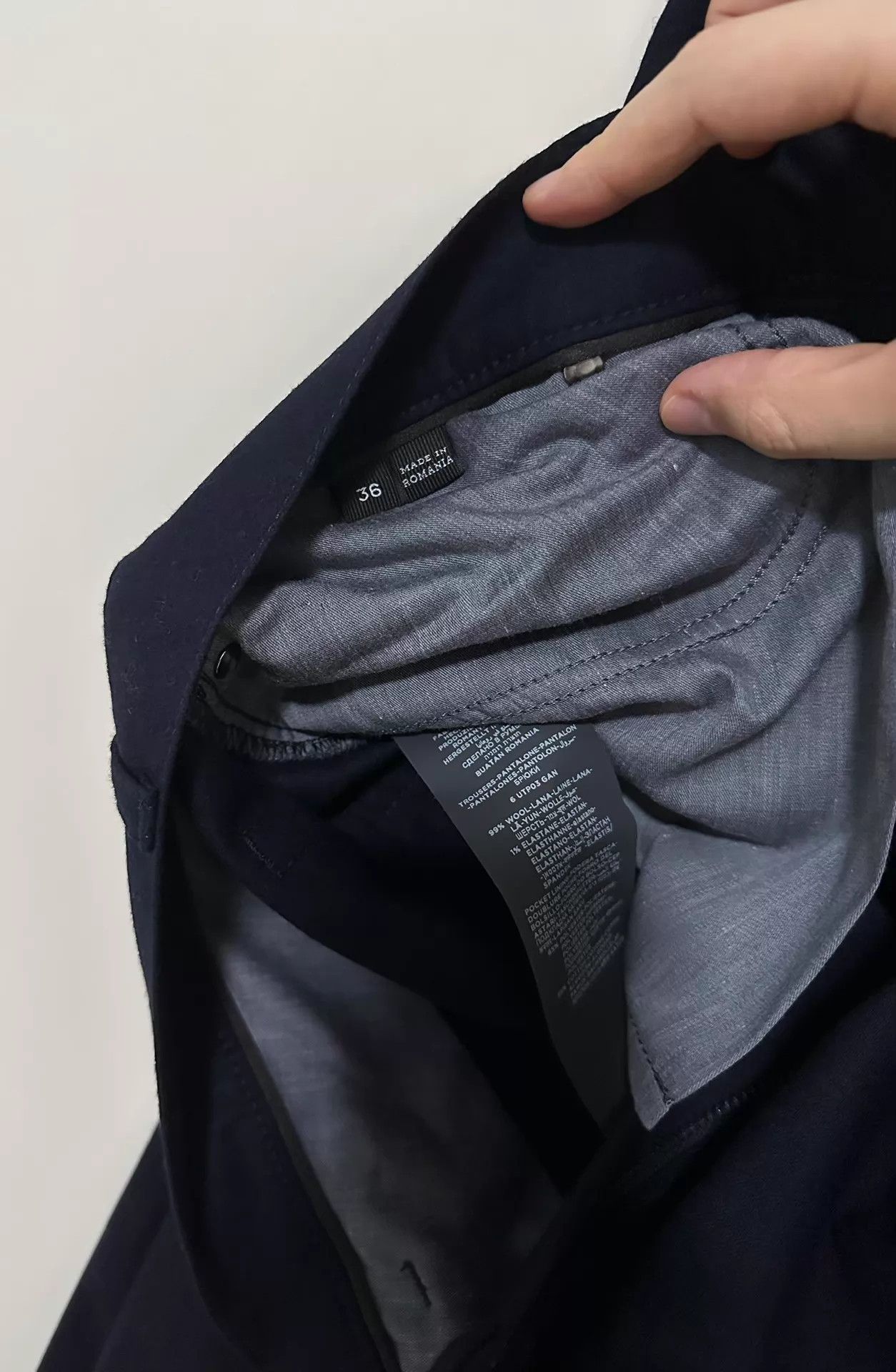 Ermenegildo Zegna Zegna 5 - Pocket Wool Flannel Semi - Business Pants Navy Size US 36 / EU 52 - 4 Thumbnail
