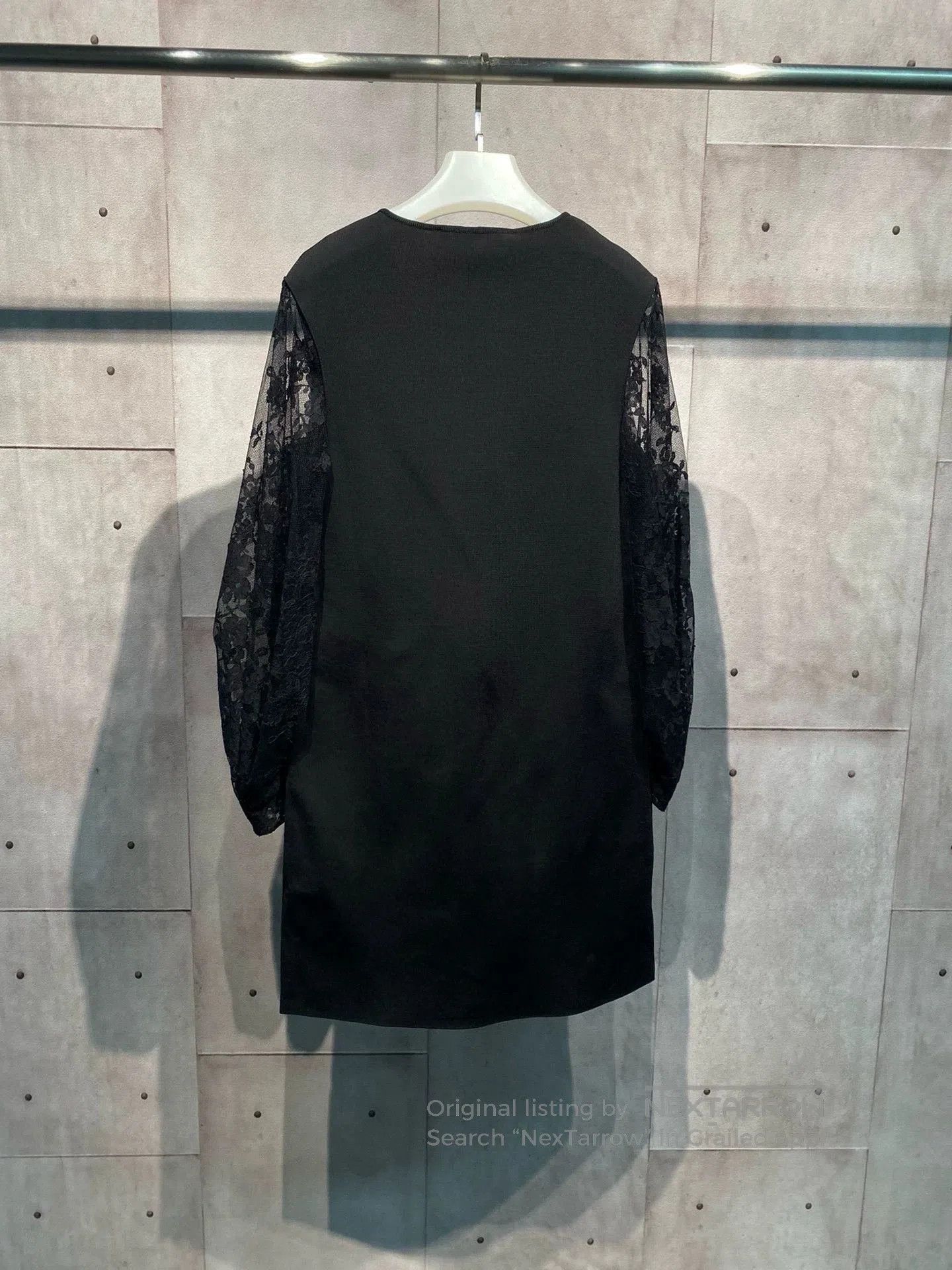 Givenchy Givenchy Black Lace Sleeve Dress. Size US 26 / EU 42 - 3 Thumbnail