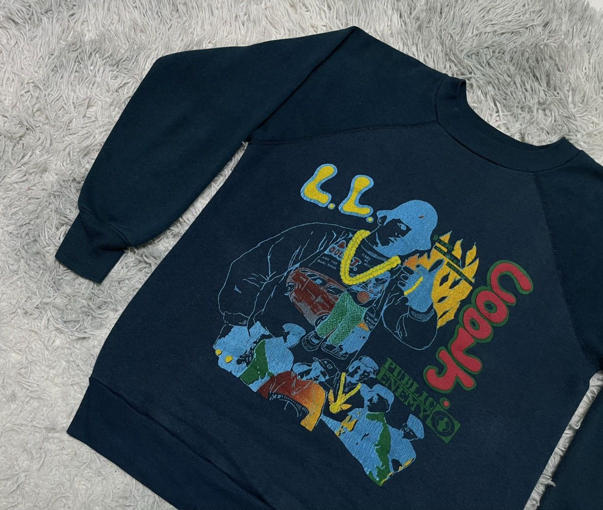 Public Enemy × Rap Tees × Vintage RARE 80s PUBLIC ENEMY/ L.L. COOL J HIP HOP SWEATSHIRT Size US S / EU 44-46 / 1 - 4 Thumbnail