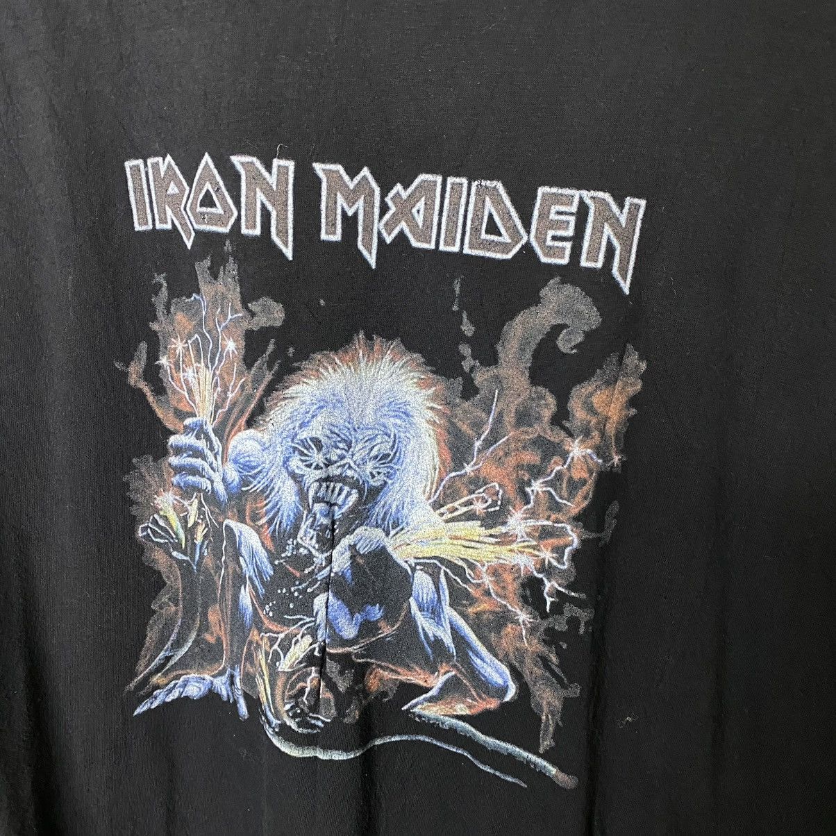 Band Tees × Iron Maiden × Vintage Vintage Y2K Iron Maiden Boot T Shirt Size US XL / EU 56 / 4 - 2 Thumbnail
