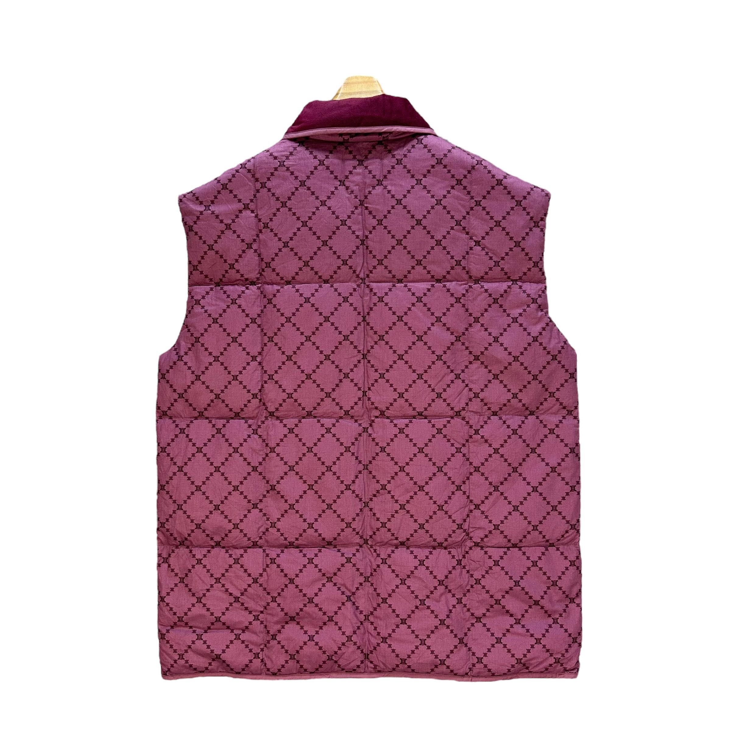 Celine CELINE Macadam Triomphe Western River Down Vest #A60-1393 Size US L / EU 52-54 / 3 - 10 Thumbnail
