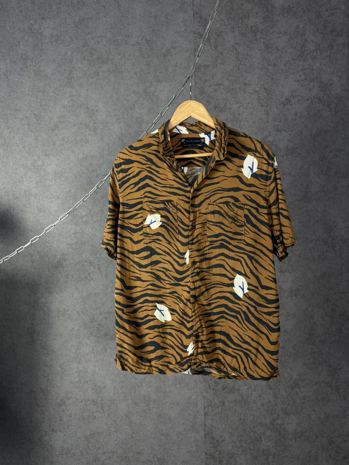 Allsaints Allsaints art crazy hawaiian shirt Size US S / EU 44-46 / 1 - 1 Thumbnail