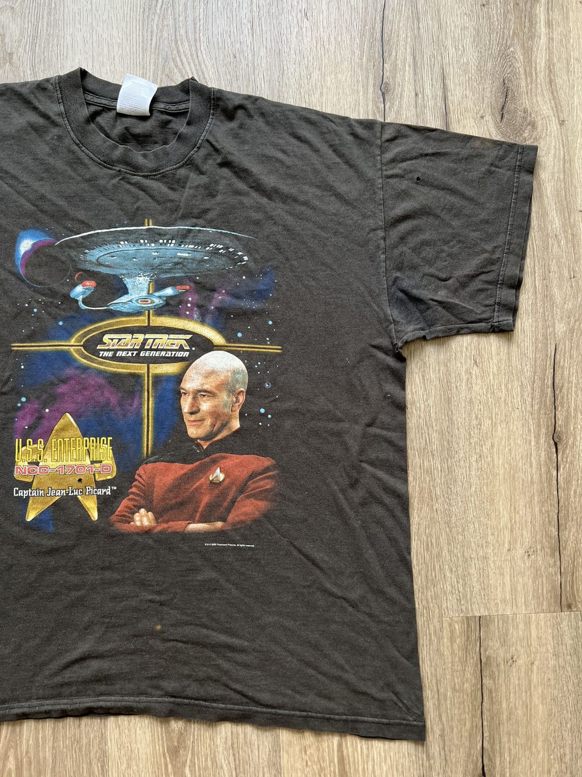 Vintage 2000 Star Trek Next Generation Tee Captain Jean-Luc Picard Size US XL / EU 56 / 4 - 2 Thumbnail