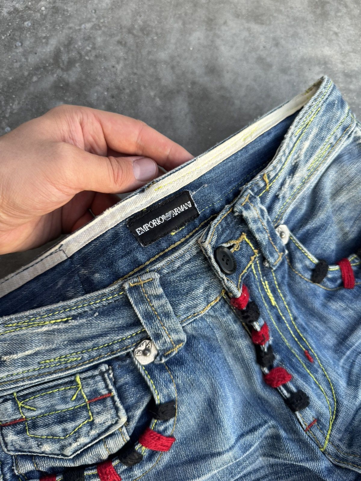 Giorgio Armani Rare Giorgio Armani Project Vintage Jeans luxury rare find Size US 29 - 3 Thumbnail