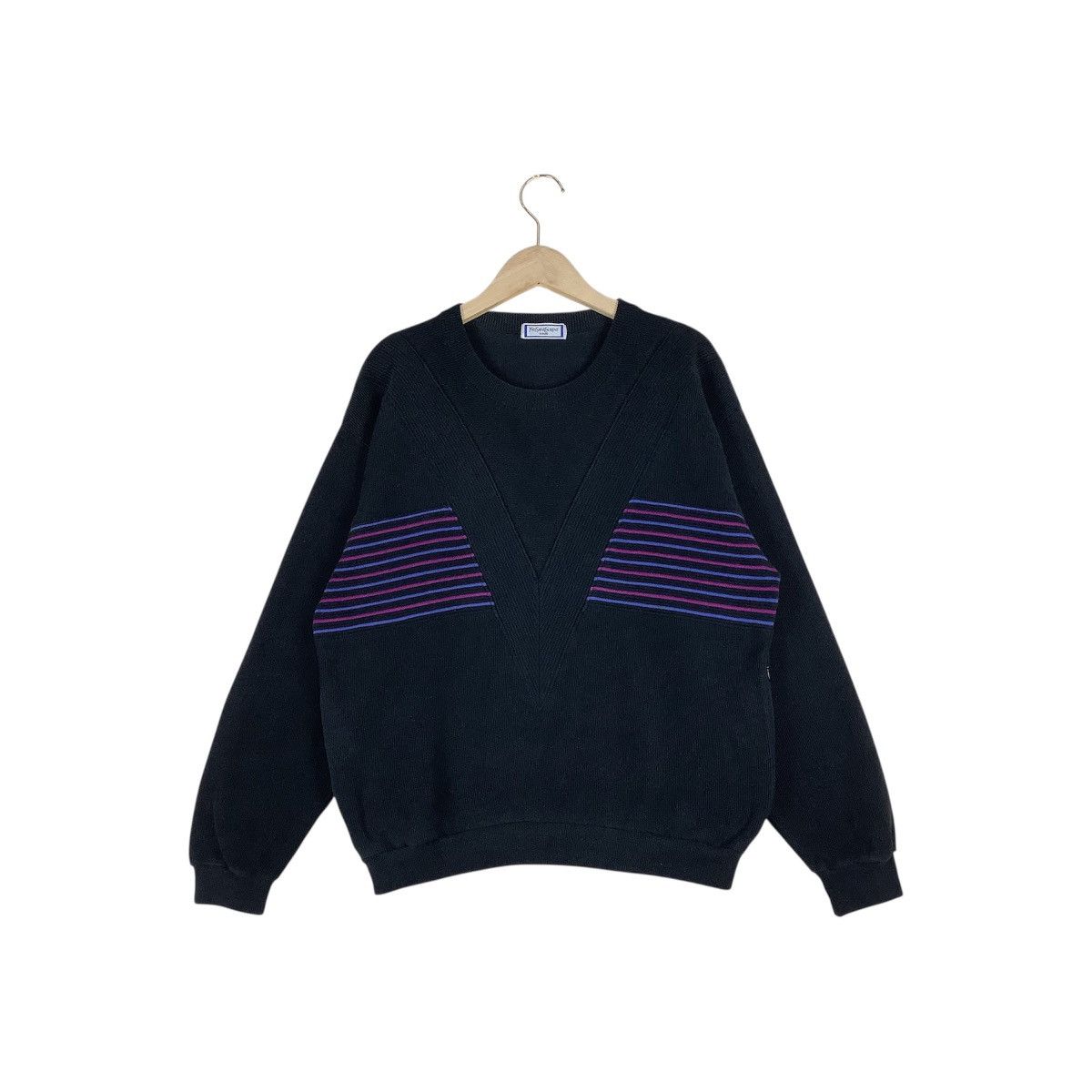 Yves Saint Laurent Yves Saint Laurent Sweatshirt Plain Double Pockets Pullover Size S / US 4 / IT 40 - 1 Thumbnail