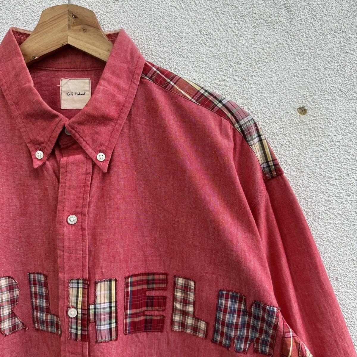 Karl Helmut Vintage Karl Helmut Patchwork Shirt Size US L / EU 52-54 / 3 - 4 Thumbnail