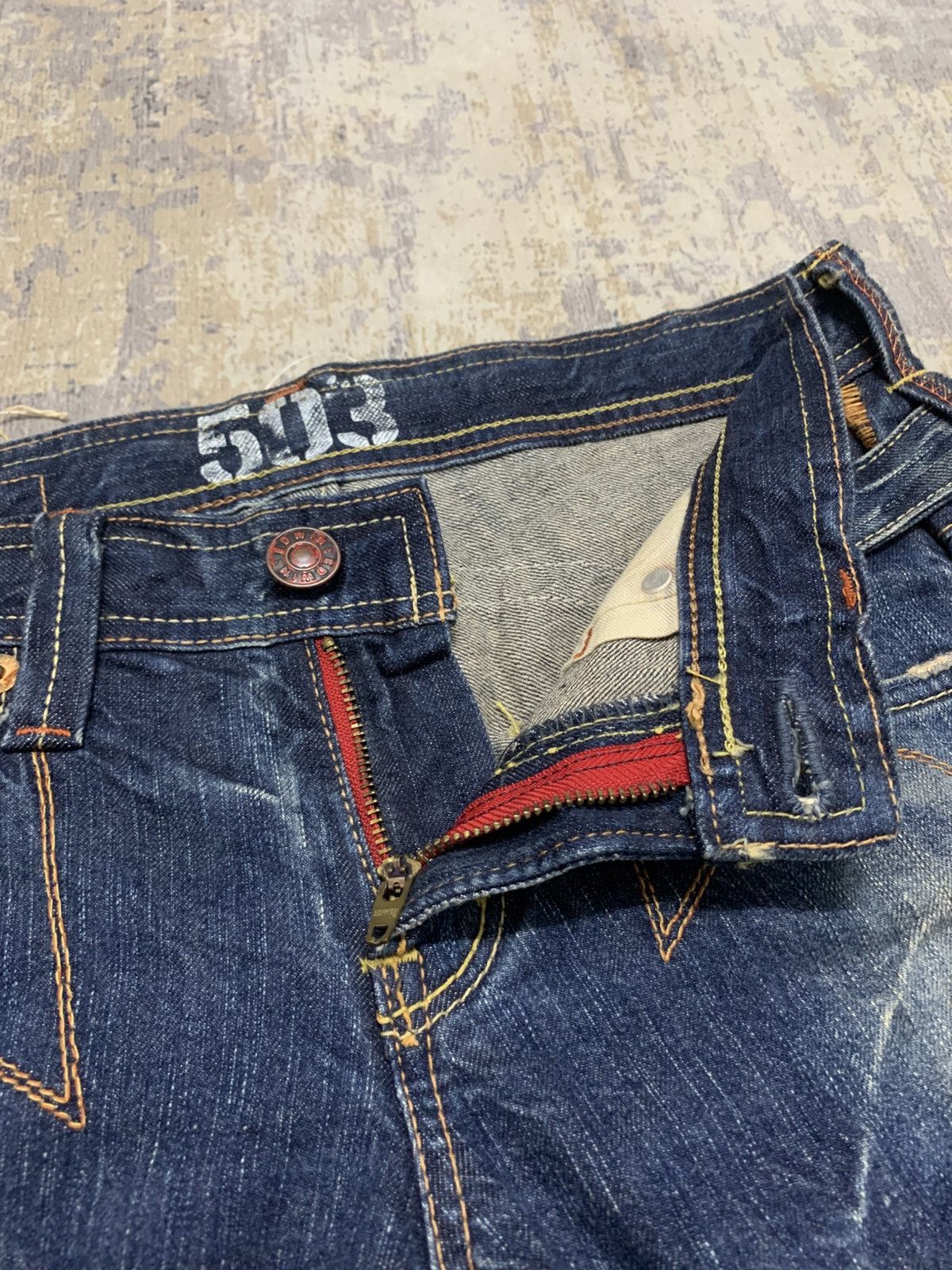 Edwin EDWIN 503 BLUE TRIP FLARE JEANS Size US 31 - 5 Thumbnail