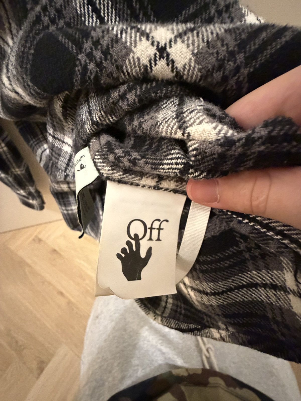 Off-White OFF-WHITE Stencil Flannel Check Shirt Size US S / EU 44-46 / 1 - 5 Thumbnail